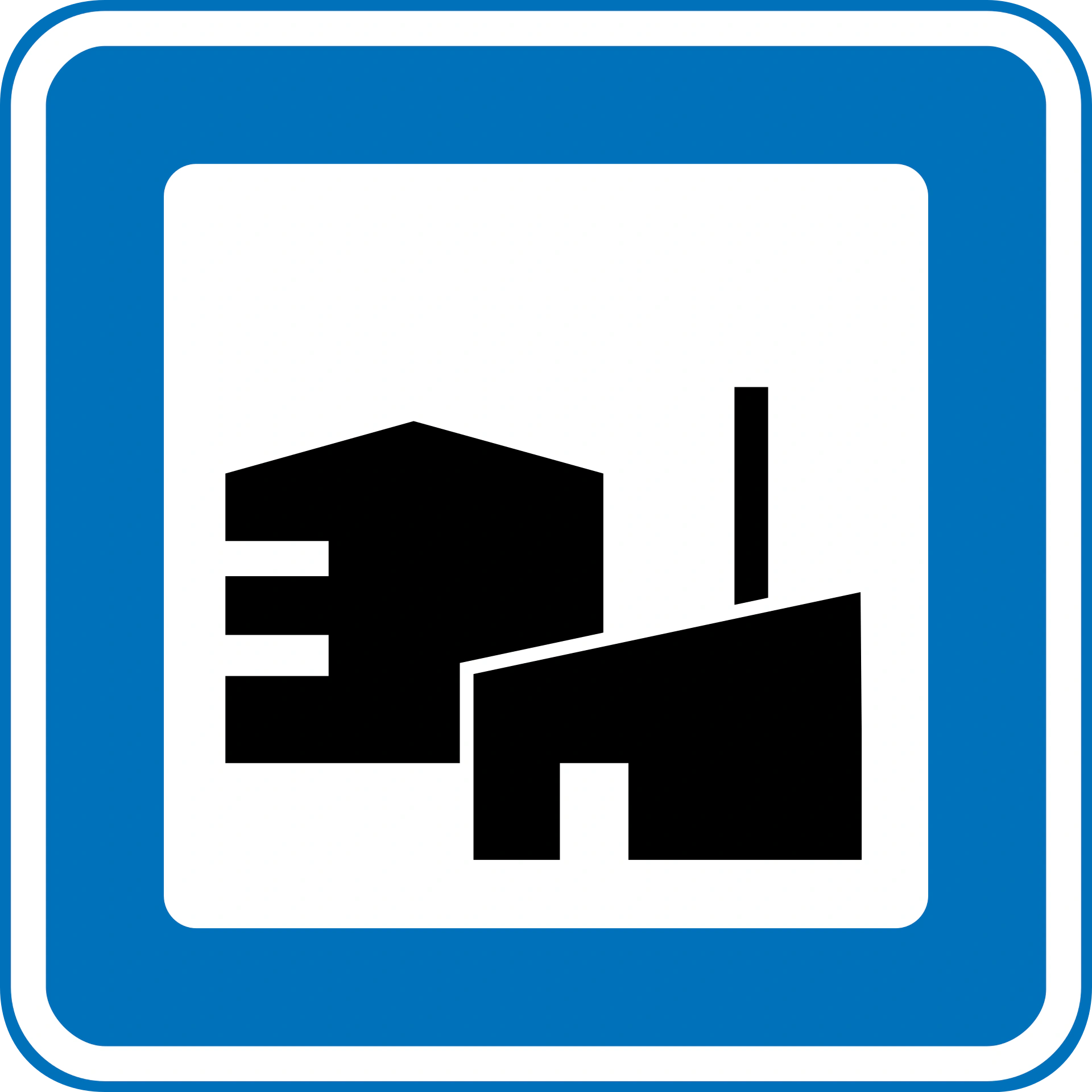 M120 - Gewerbegebiet Verkehrsschild