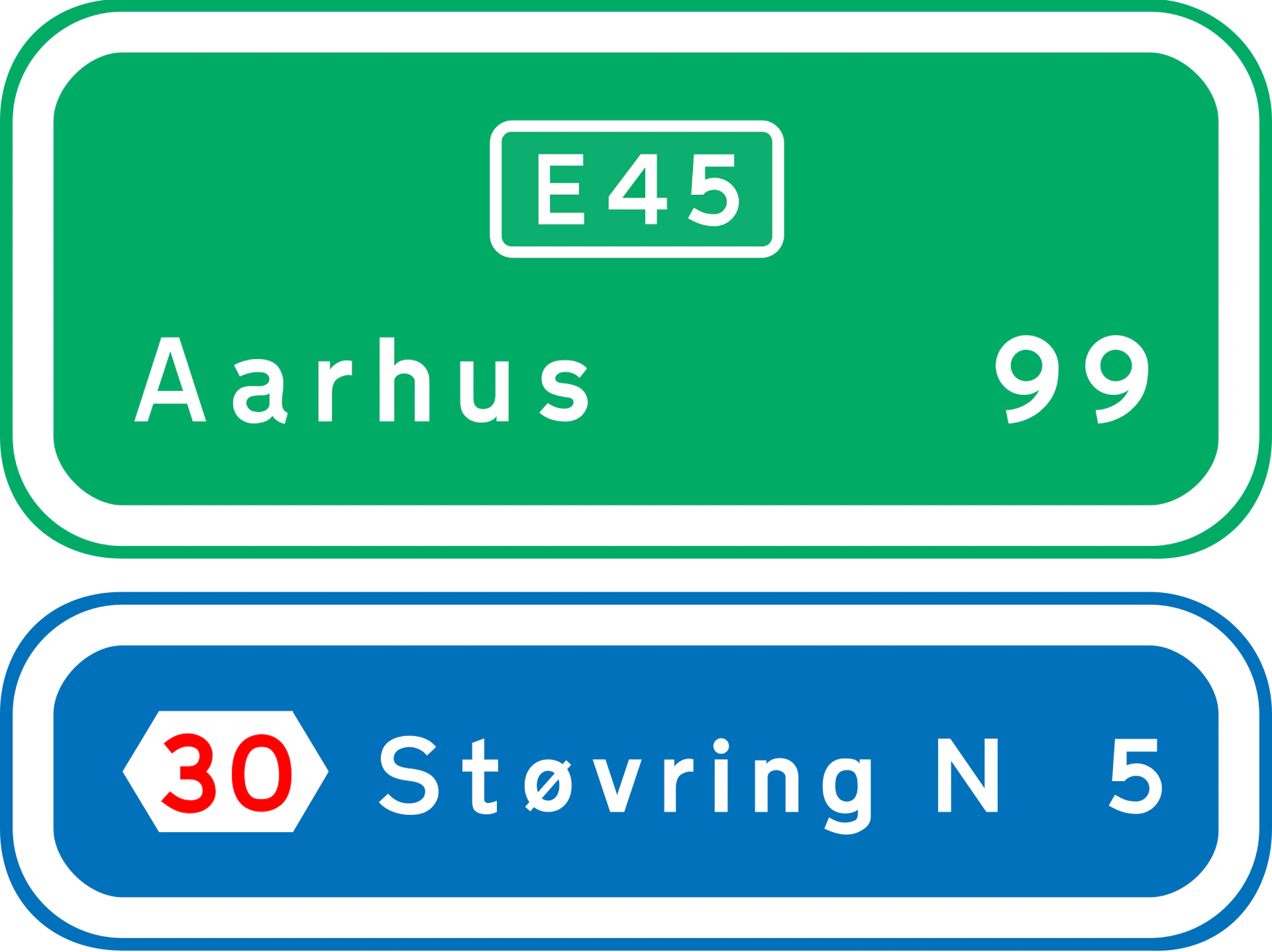 K11 - Routenbestätigung Verkehrsschild