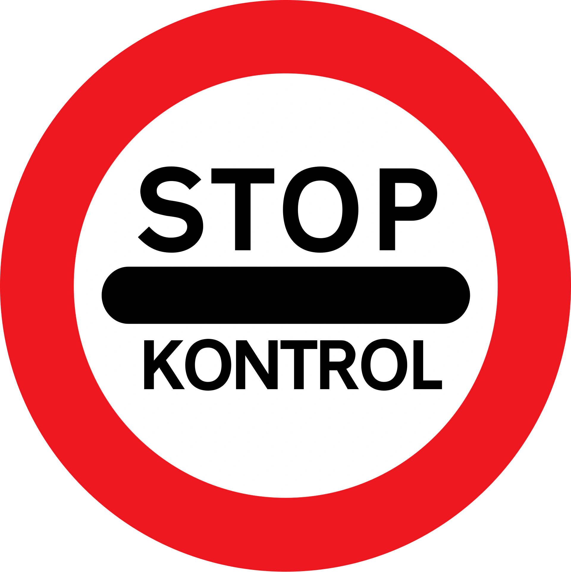 C92 - Weiterfahrt ohne Stopp verboten Verkehrsschild