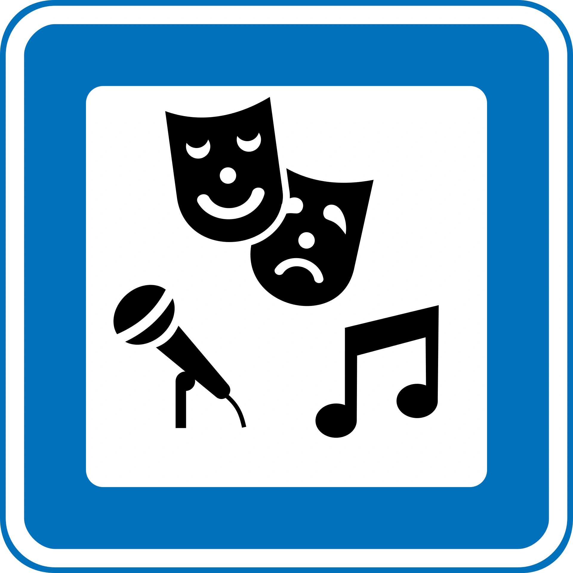 M130 - Kulturzentrum Verkehrsschild