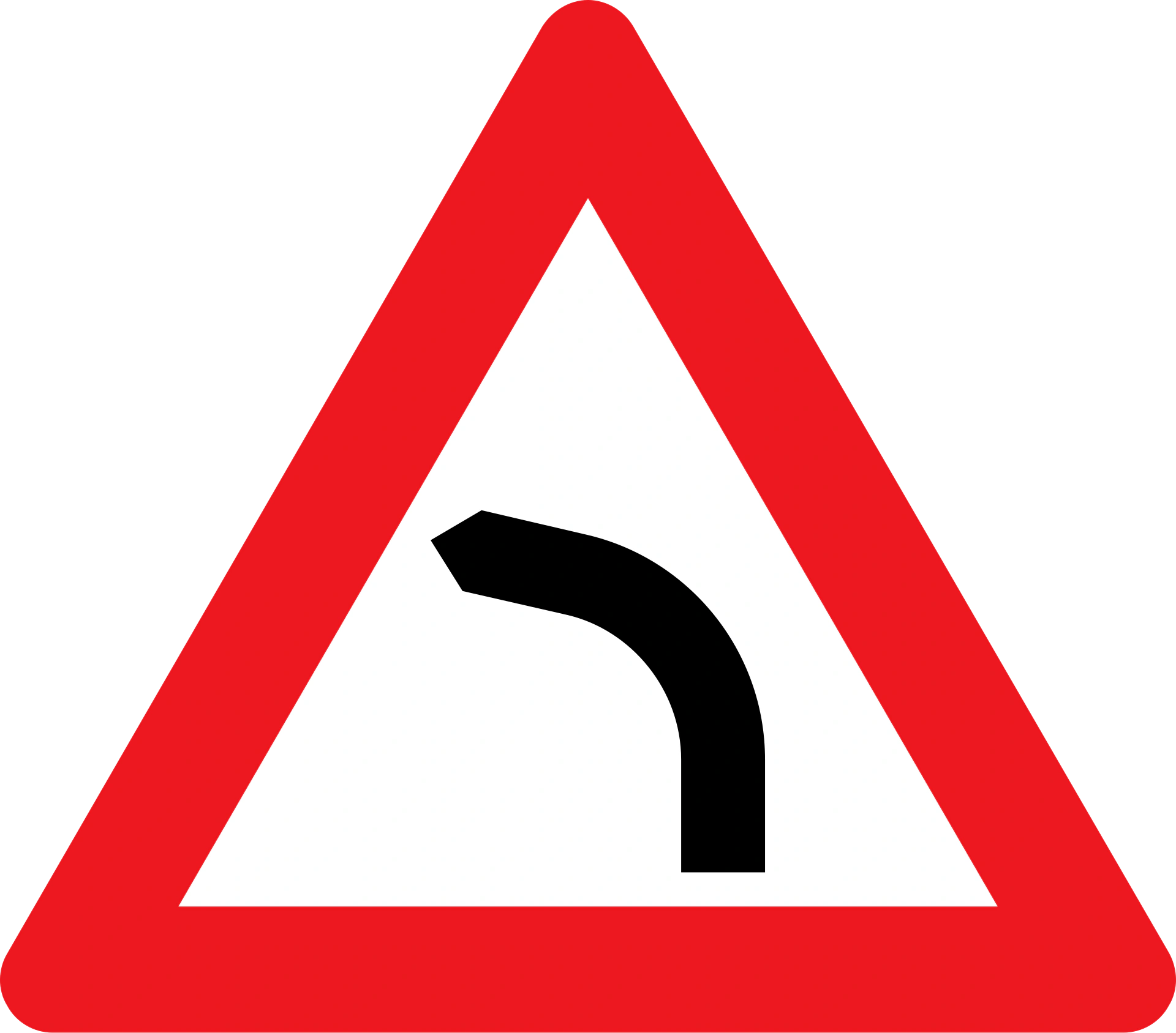 A41.2 - Linkskurve Verkehrsschild
