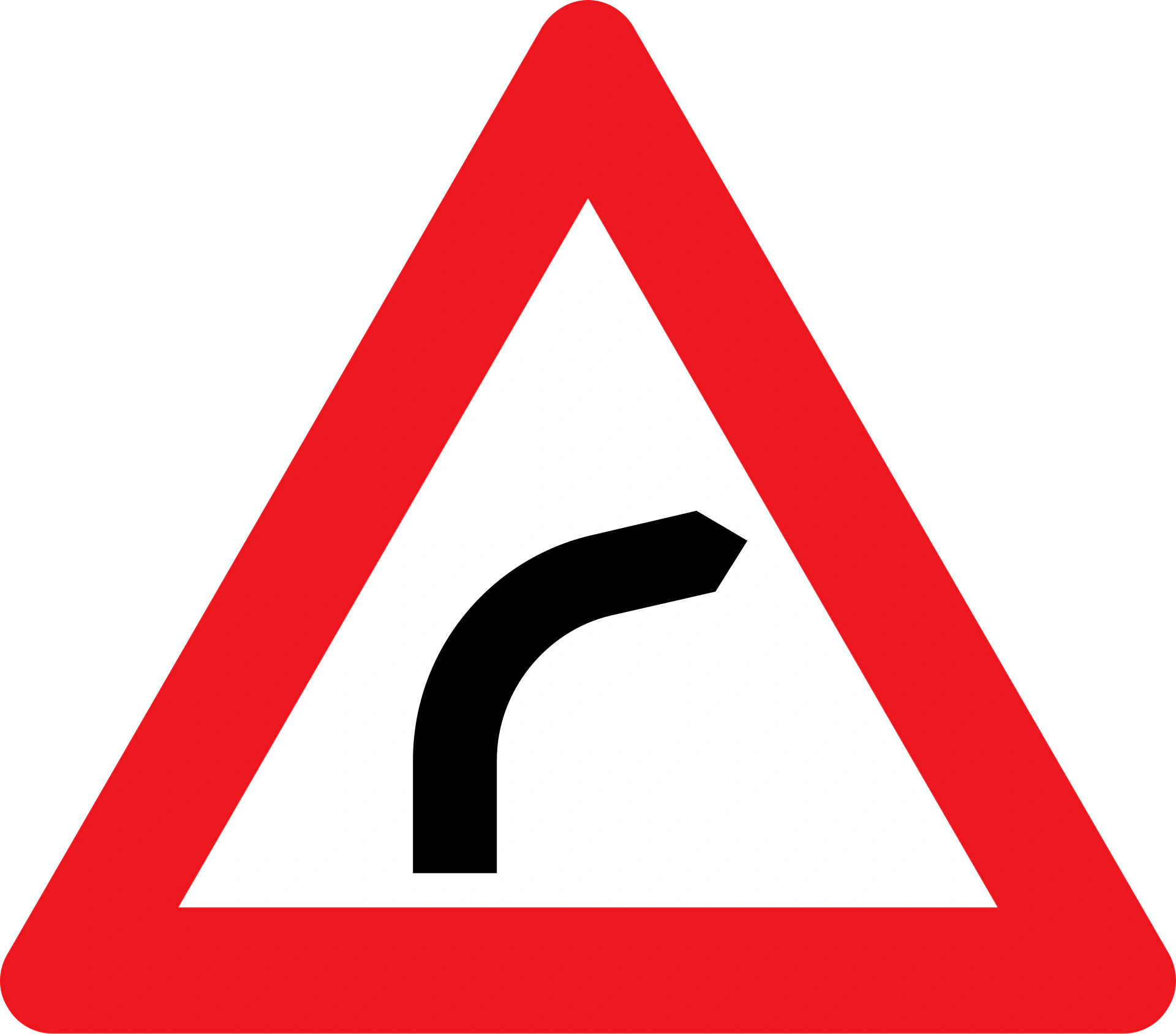 A41.1 - Rechtskurve Verkehrsschild