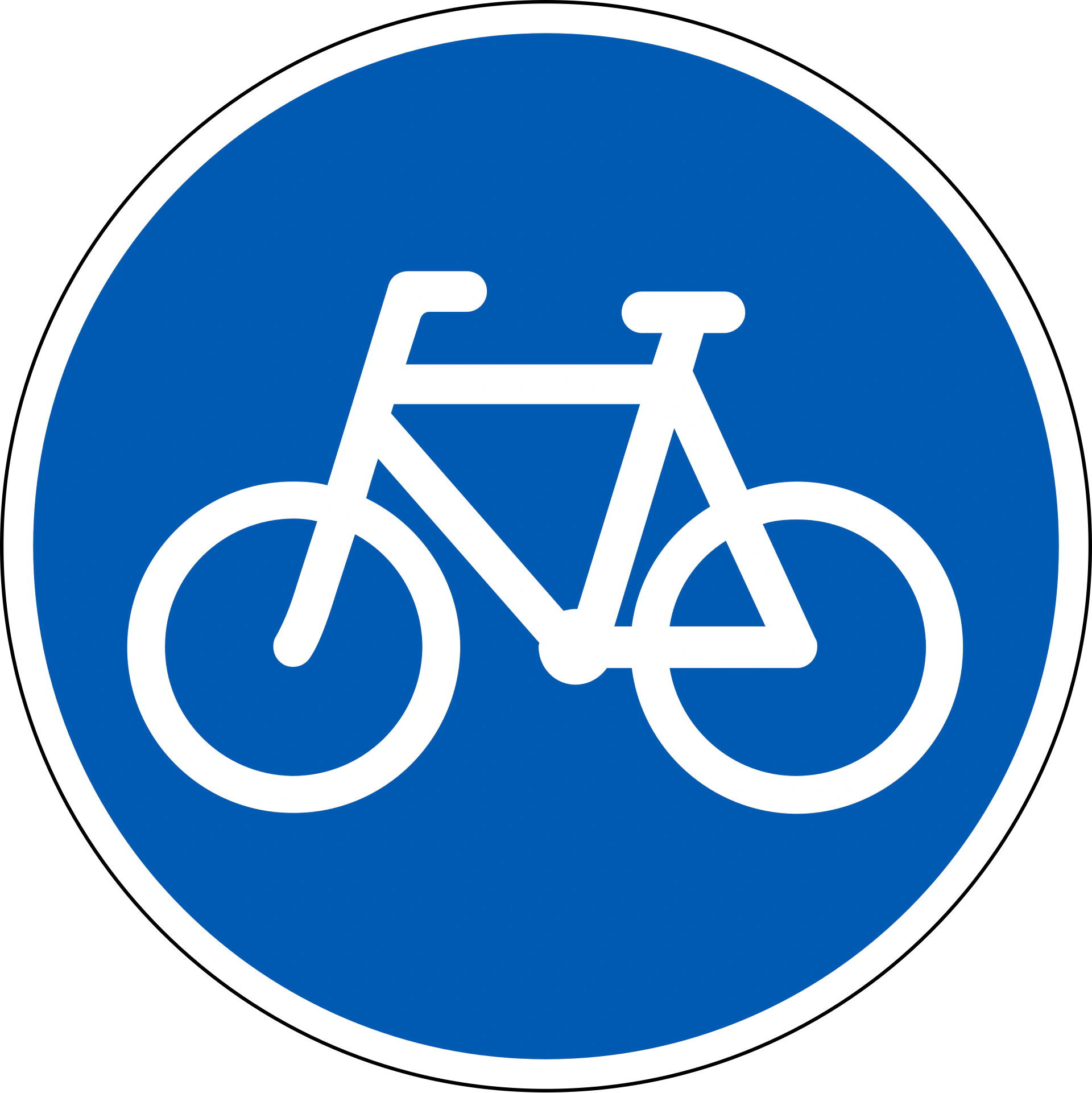 D21 - Radweg Verkehrsschild