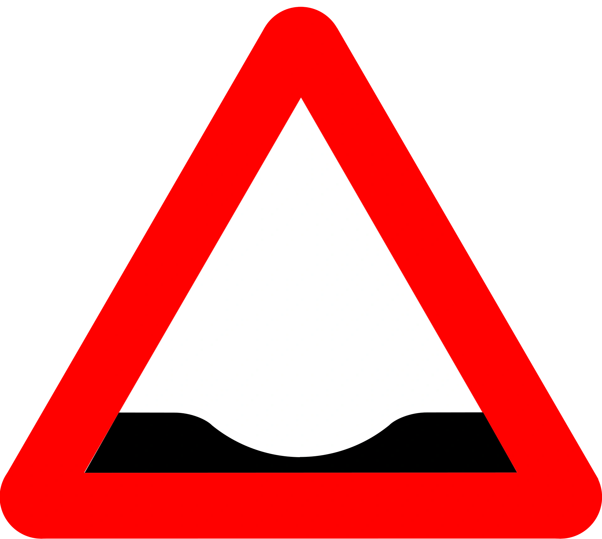 A38 - Senke Verkehrsschild