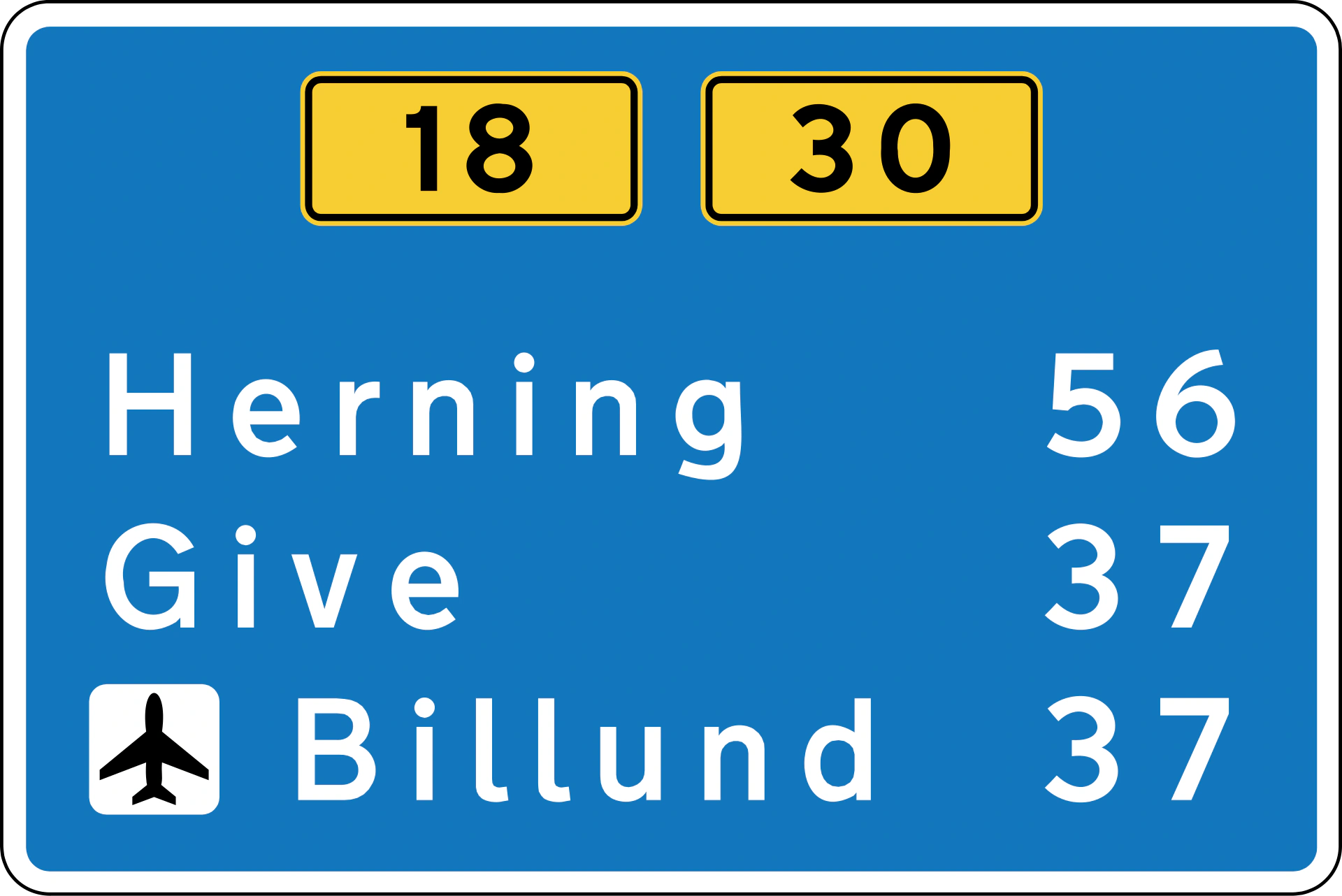 H41 - Entfernungsschild Verkehrsschild