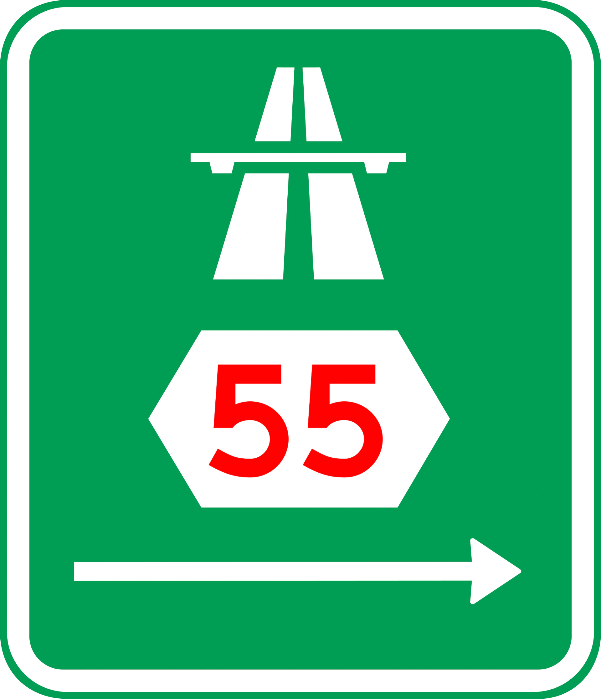 F34.1 - Verkehrsumleitungsroute Verkehrsschild