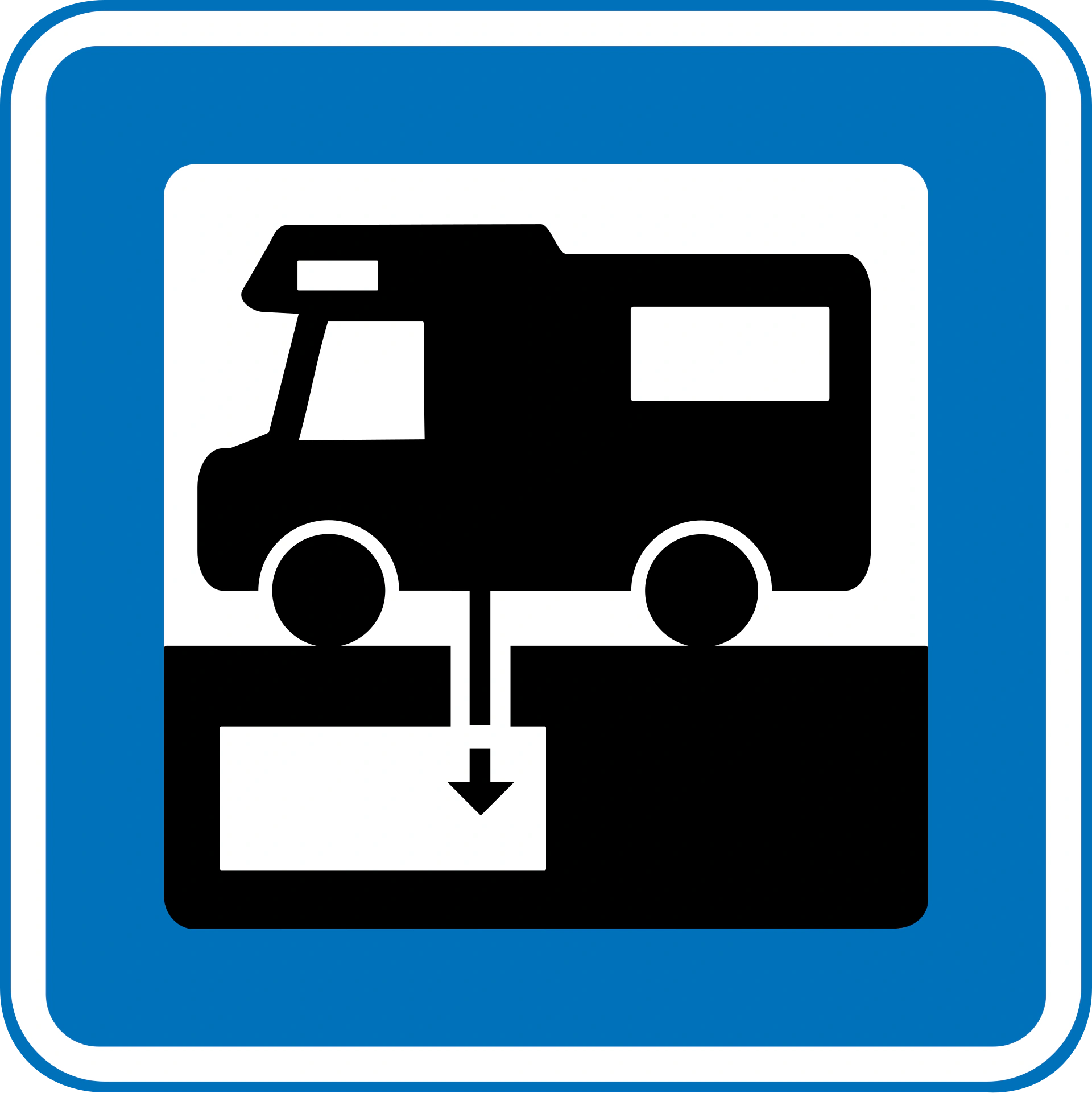 M47 - Chemikalientoilette entleeren Verkehrsschild