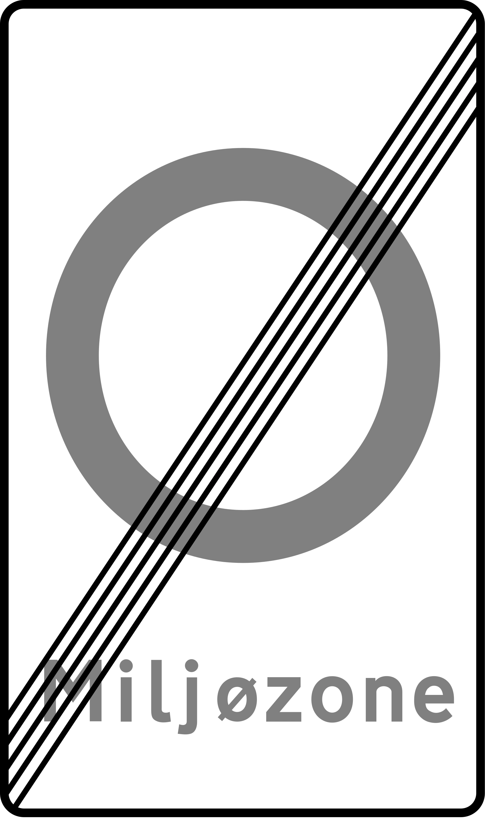 E69.9 - Ende der Umweltzone Verkehrsschild
