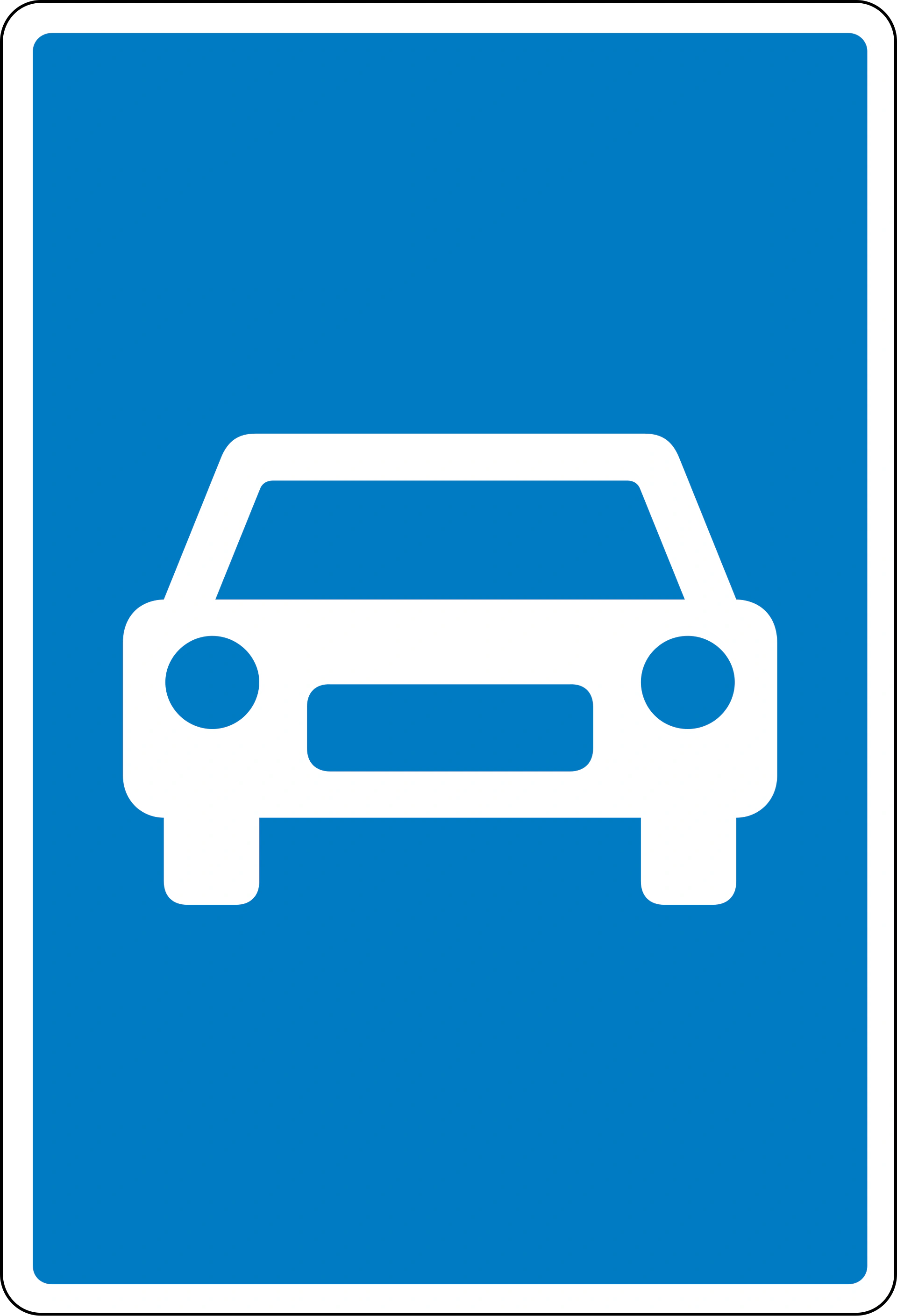 E43 - Schnellstraße Verkehrsschild