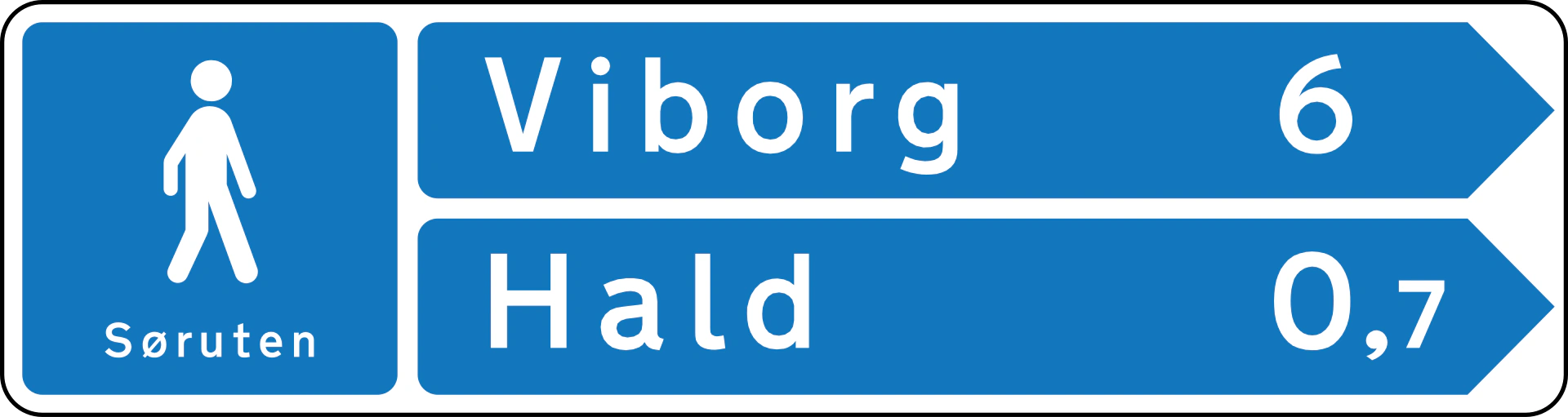 F21.2.2 - Flaggenartige Wegweisung Verkehrsschild