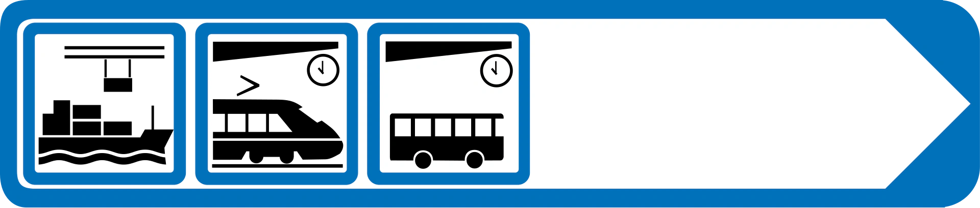F13 - Fähnchenförmiges Hinweisschild Verkehrsschild