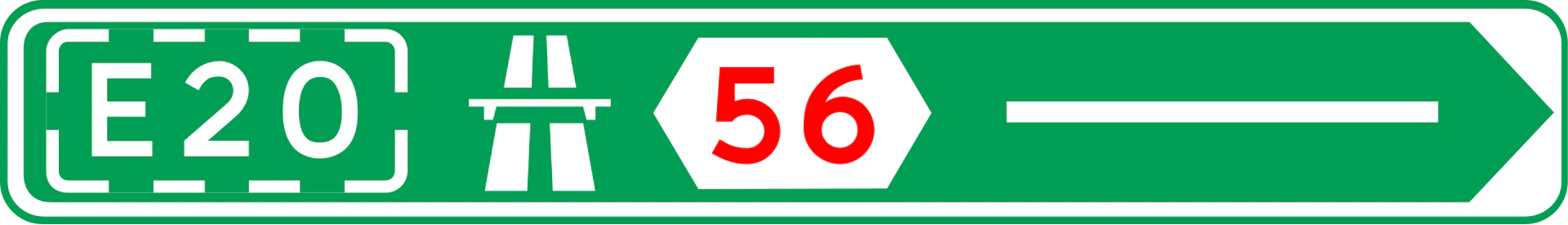 F34.2 - Fahnenartiges Leitzeichen Verkehrsschild