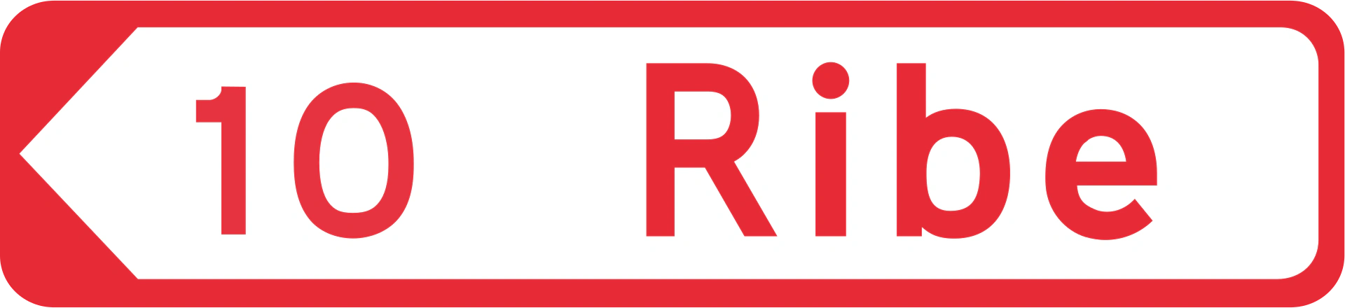 F11 - Flaggen-Richtzeichen Verkehrsschild