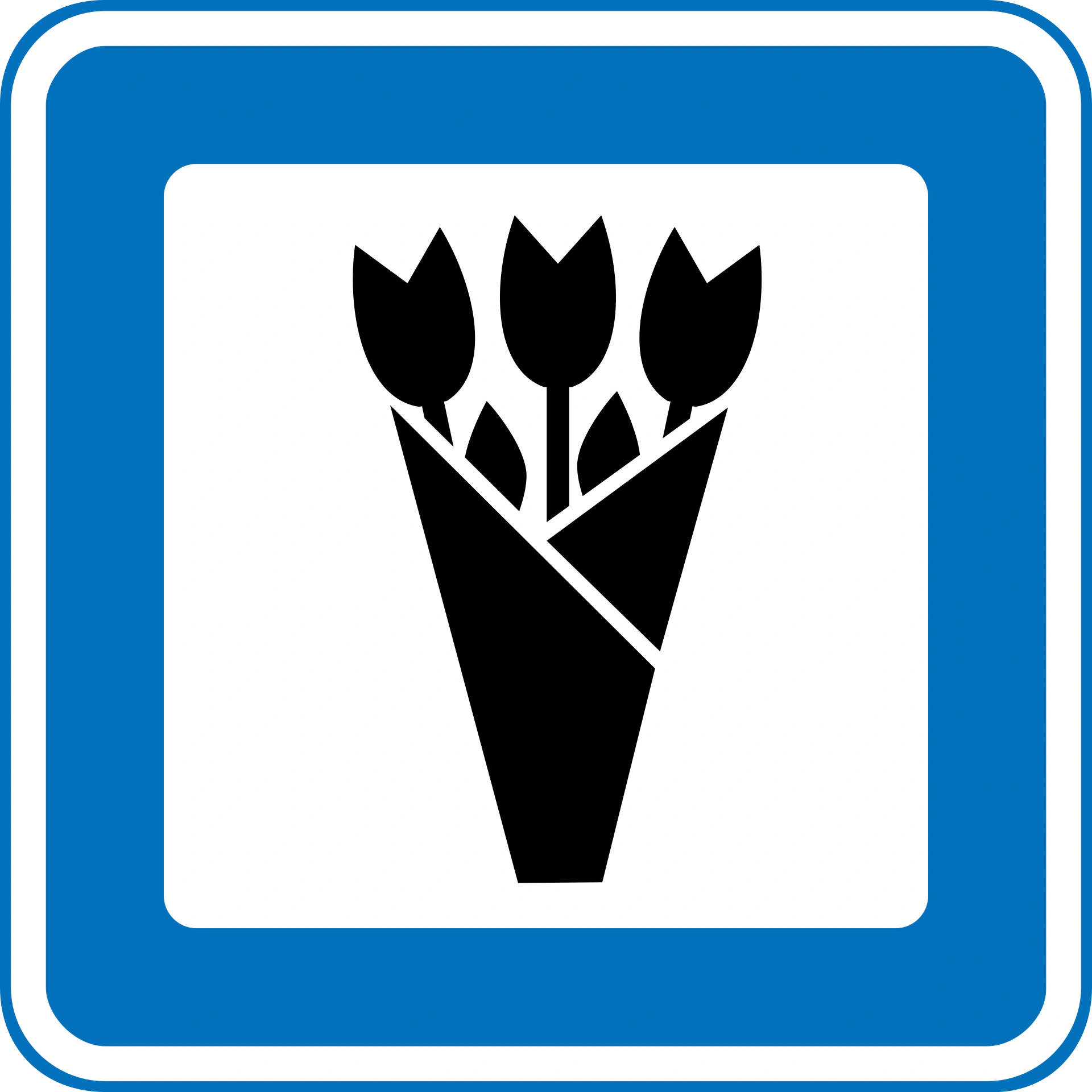 M107 - Florist Verkehrsschild