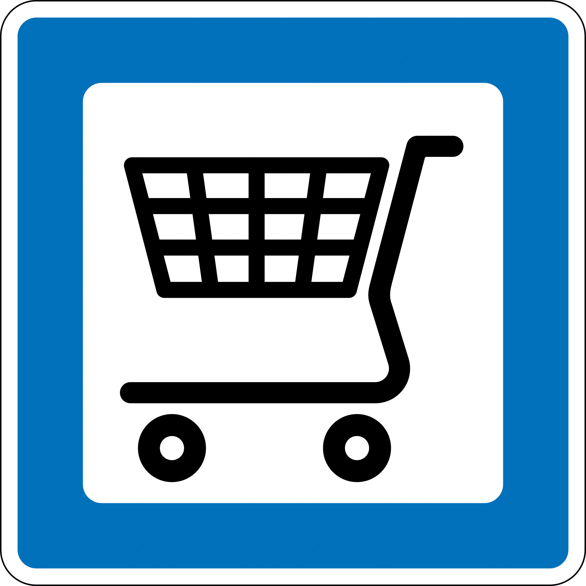 M101 - Lebensmittelgeschäft Verkehrsschild