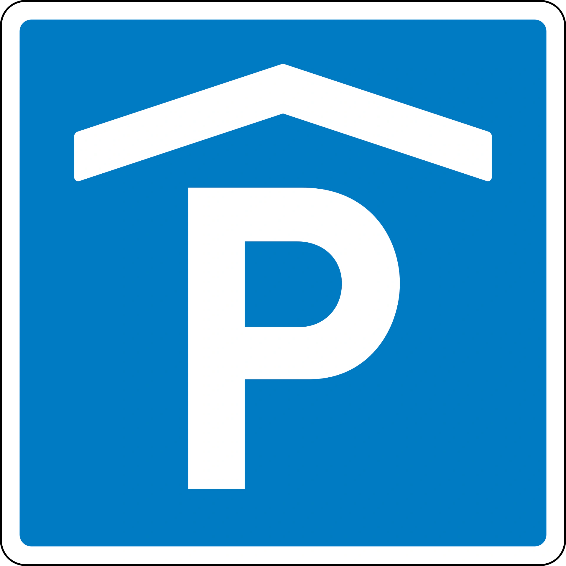E33.2 - Parkhaus Verkehrsschild