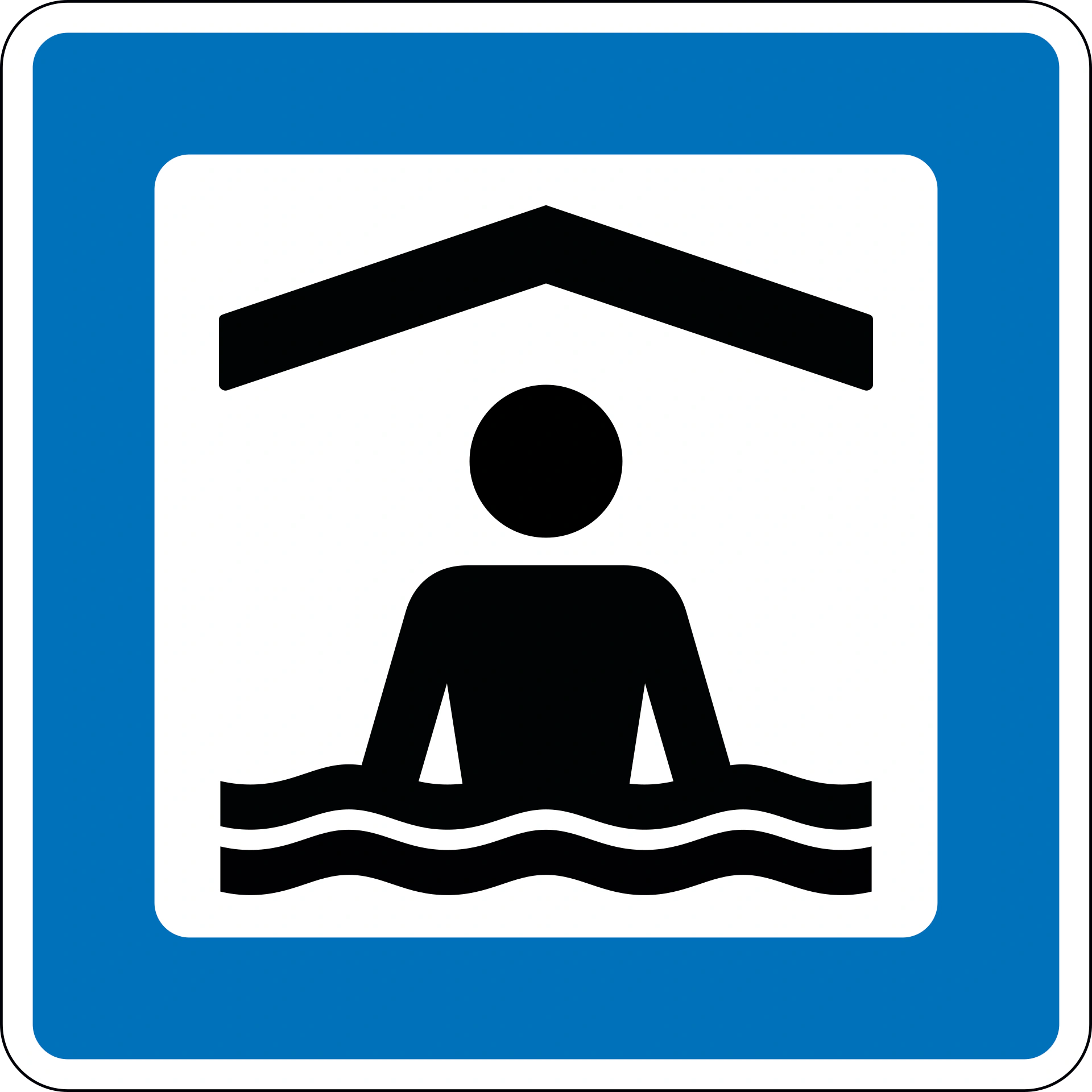 M35.1 - Hallenbad Verkehrsschild