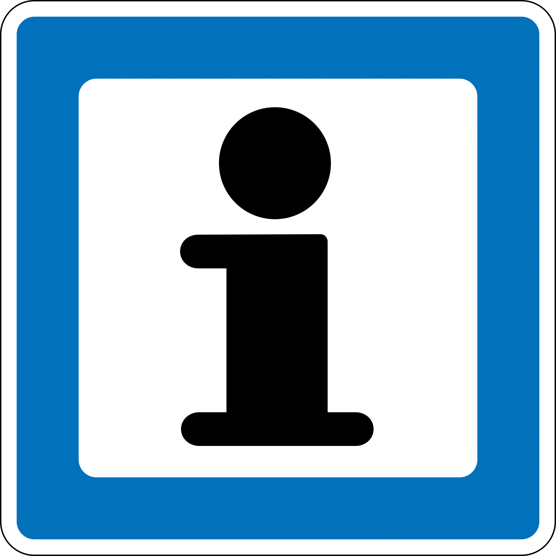 M61 - Informationspunkt Verkehrsschild