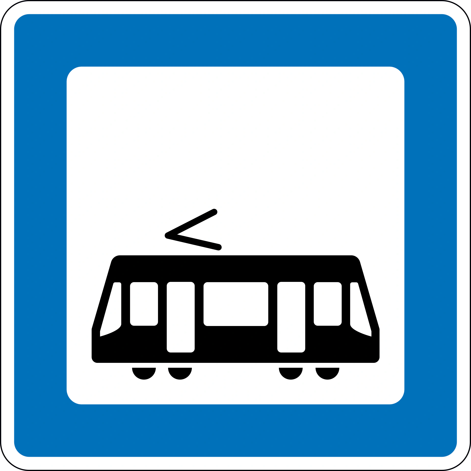 M13.3 - Stadtbahnhaltestelle Verkehrsschild