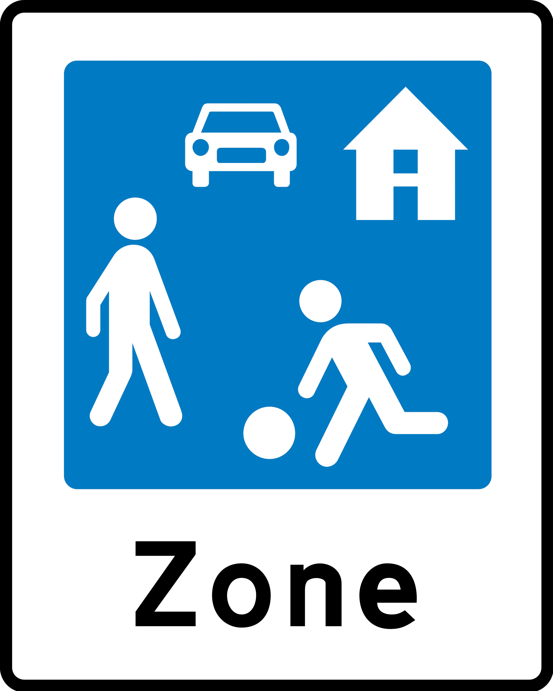 E51 - Spielstraße Verkehrsschild