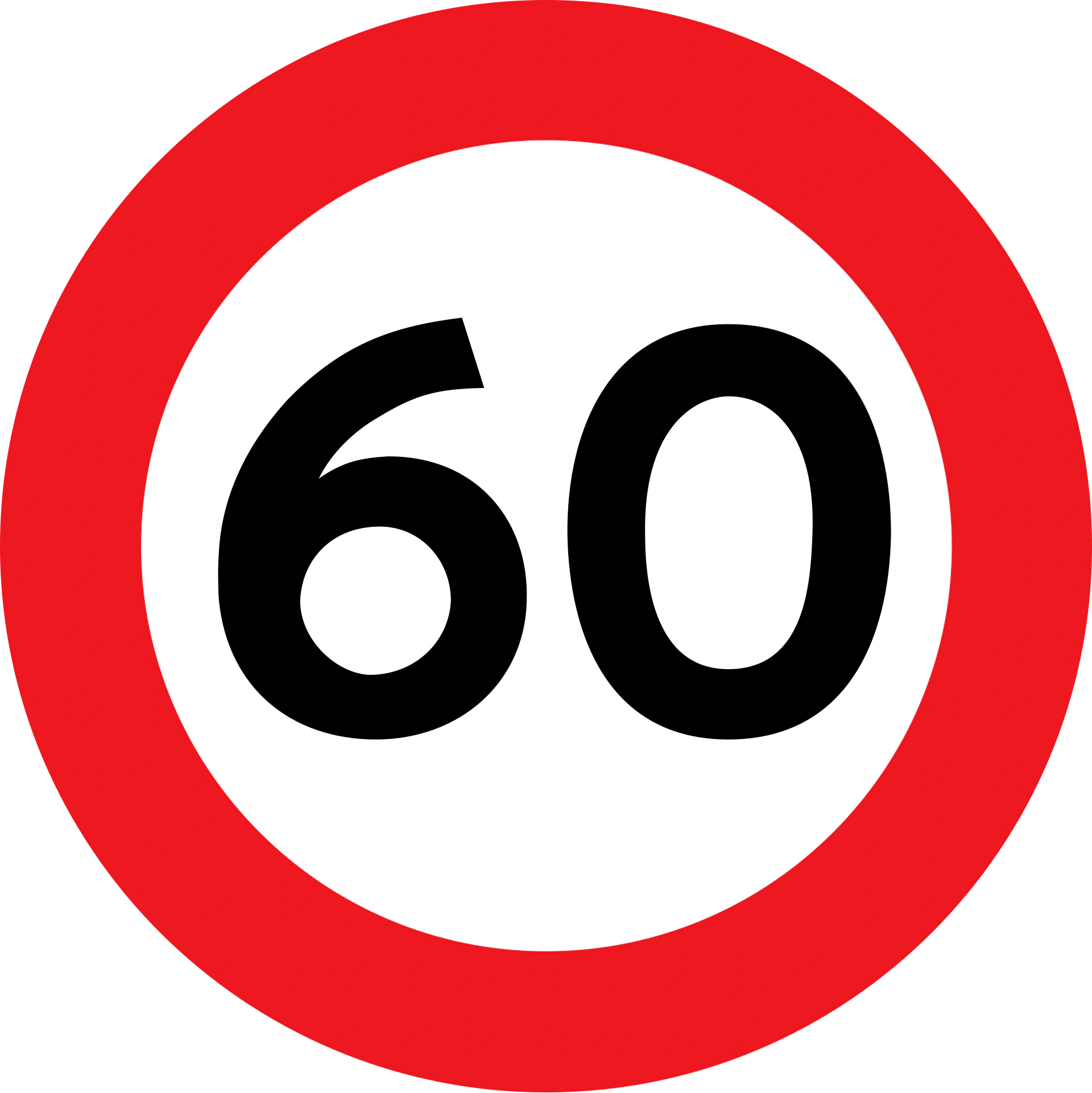 C55 - Örtliches Tempolimit Verkehrsschild