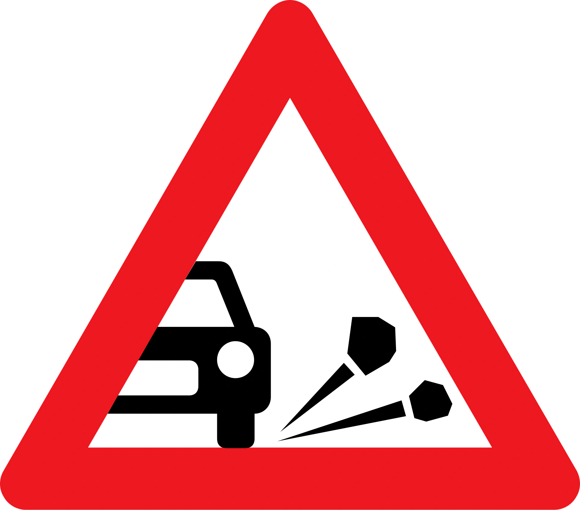 A33 - Uslosene Steine Verkehrsschild