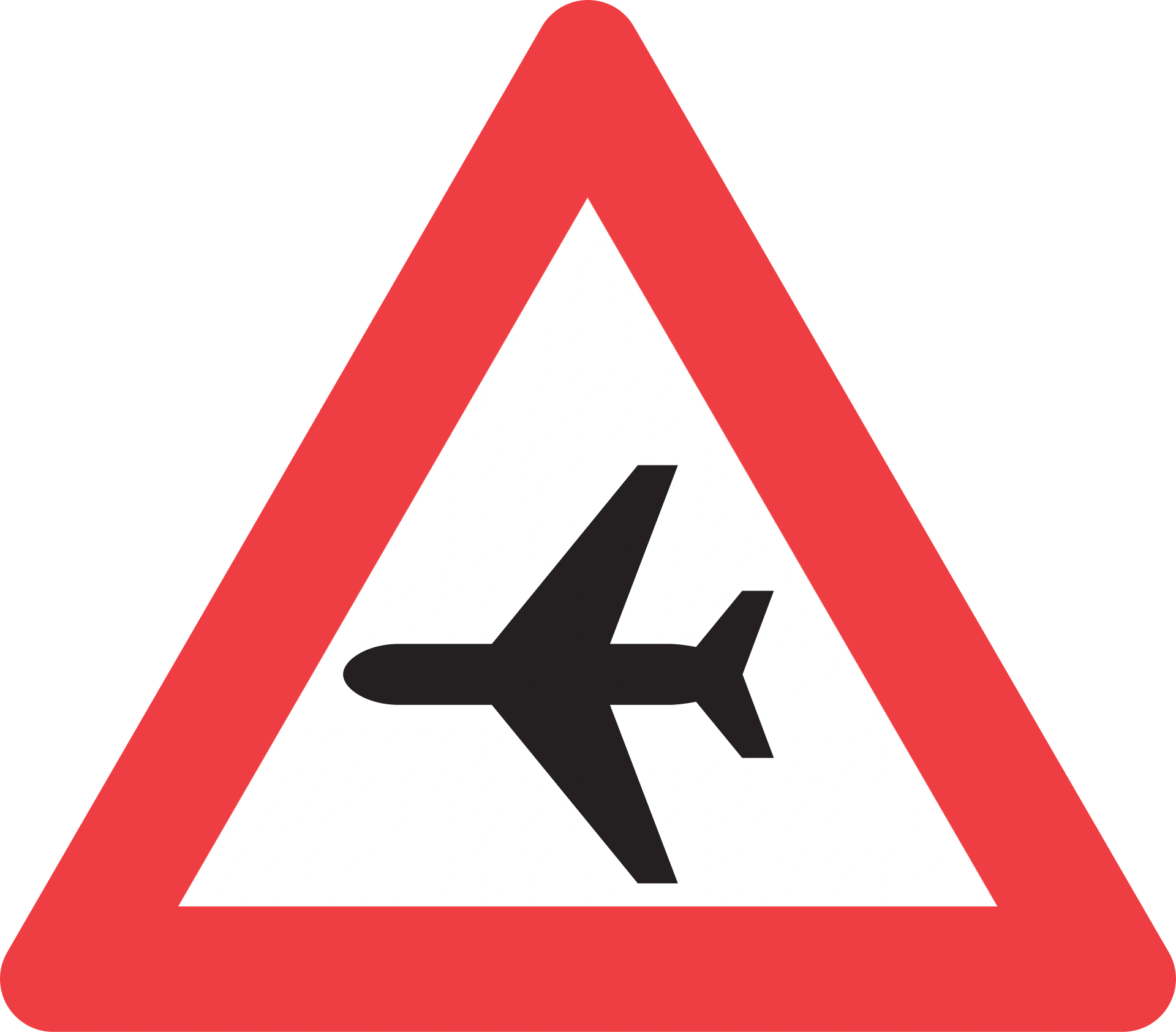 A96 - Niedrige Flugzeuge Verkehrsschild