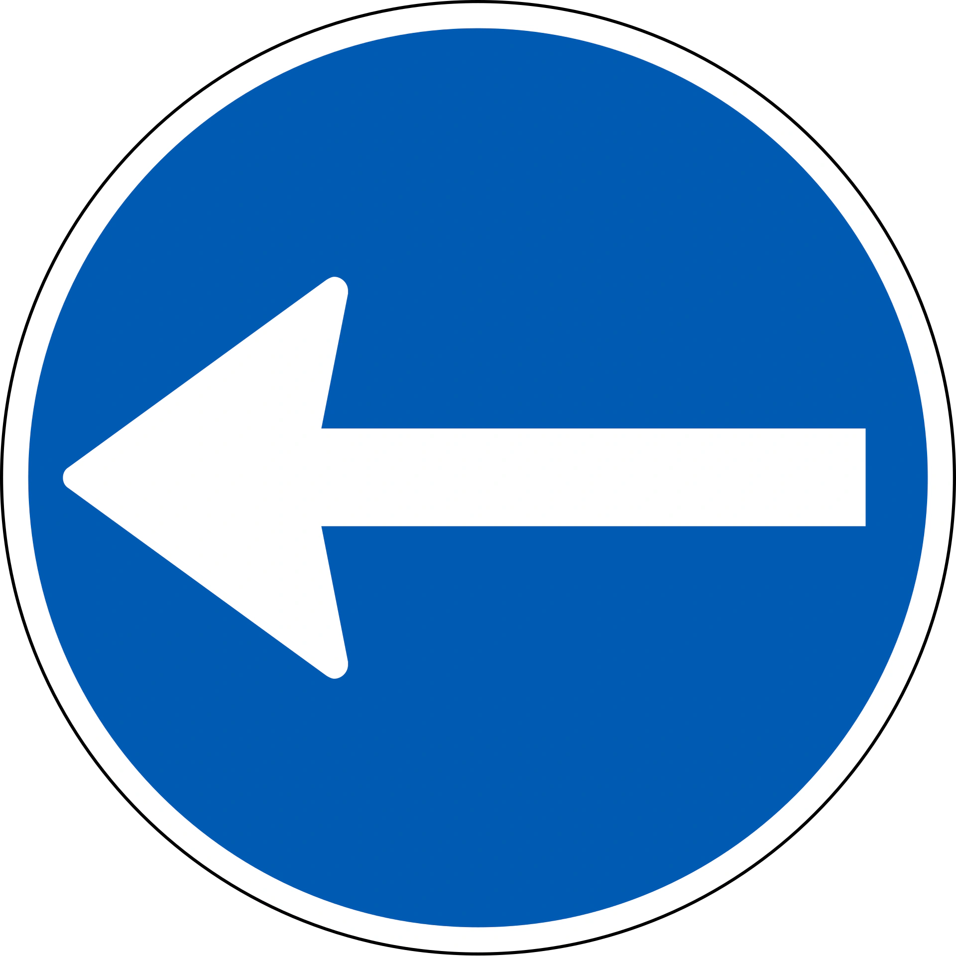 D11.2 - Vorgeschriebene Fahrtrichtung Verkehrsschild