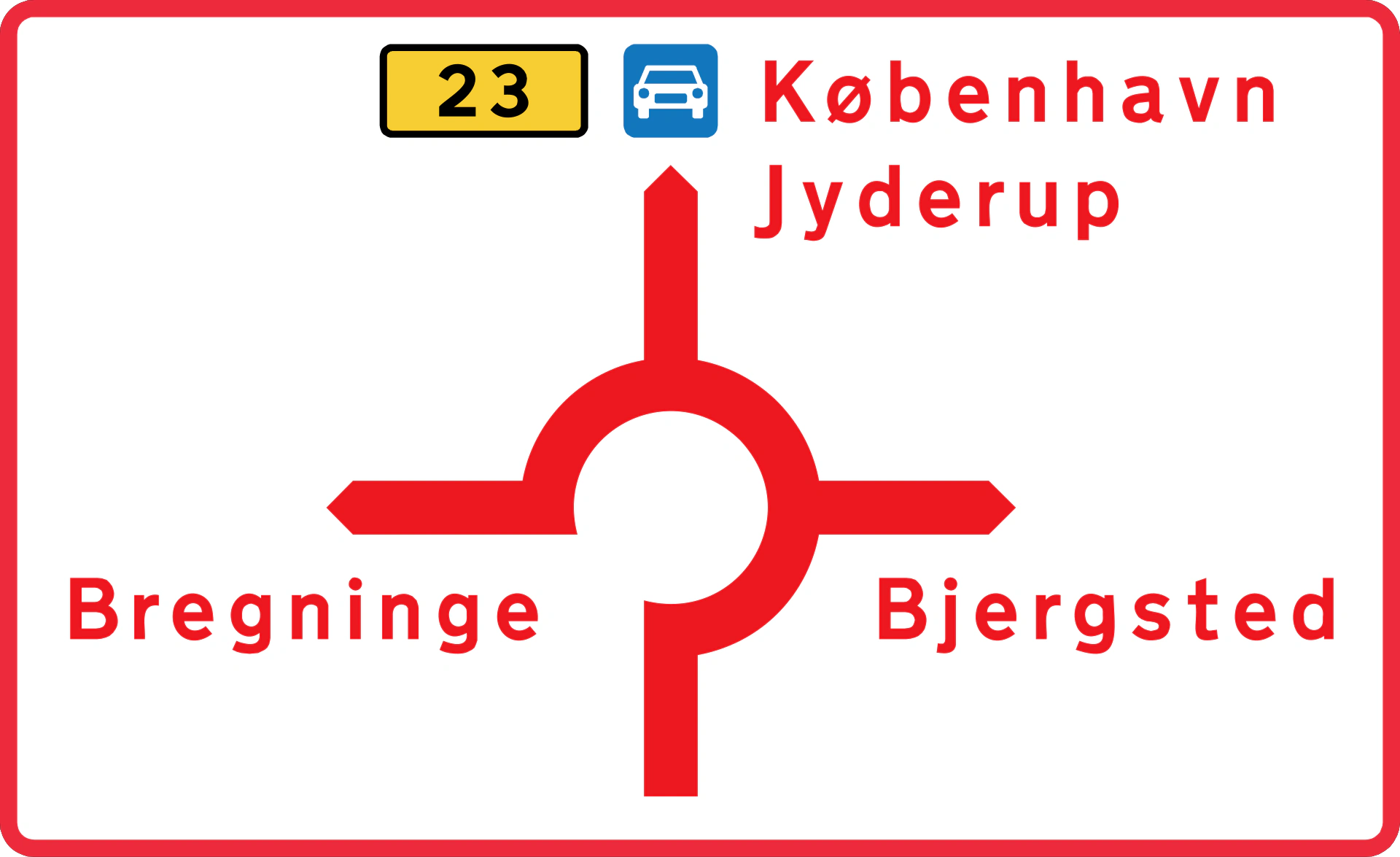 G14 - Kartentyp-Vorwegweisungszeichen Verkehrsschild