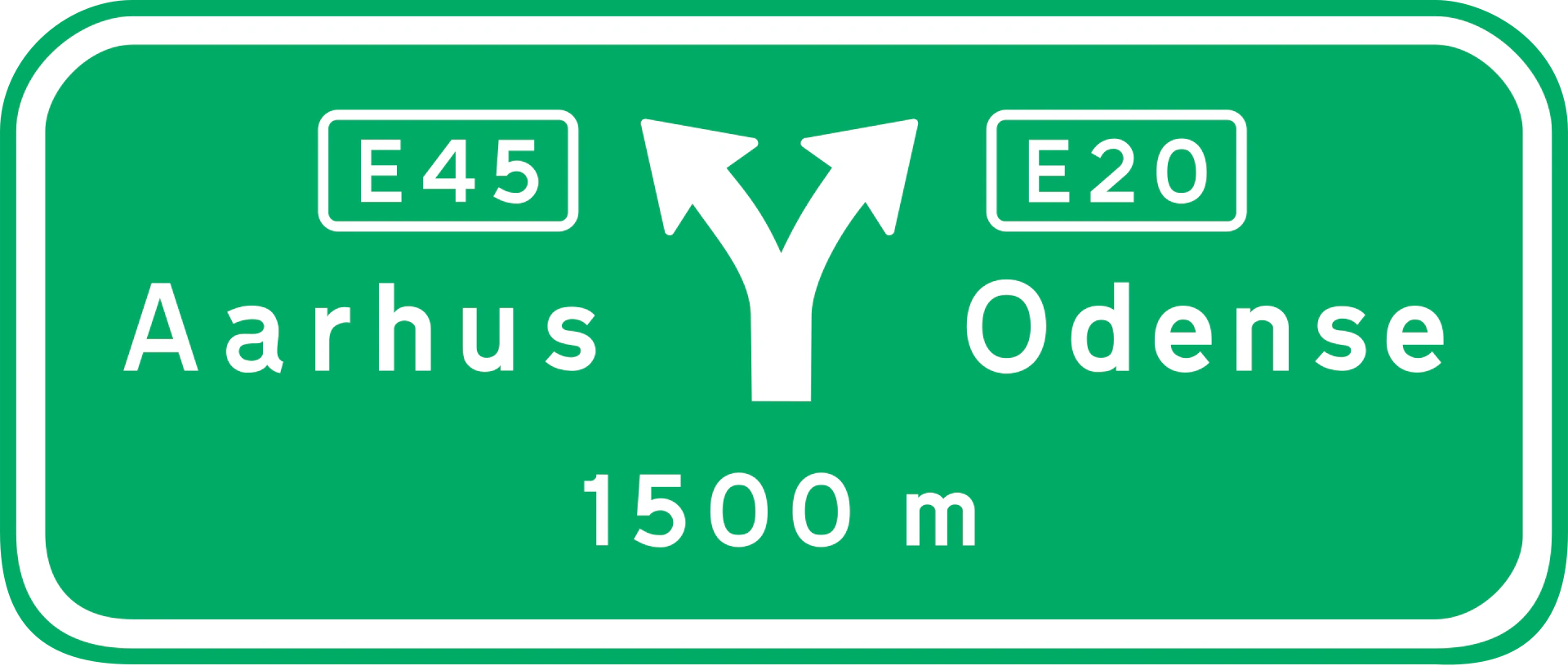 J13 - Kartentyp-Vorausweiszeichen Verkehrsschild