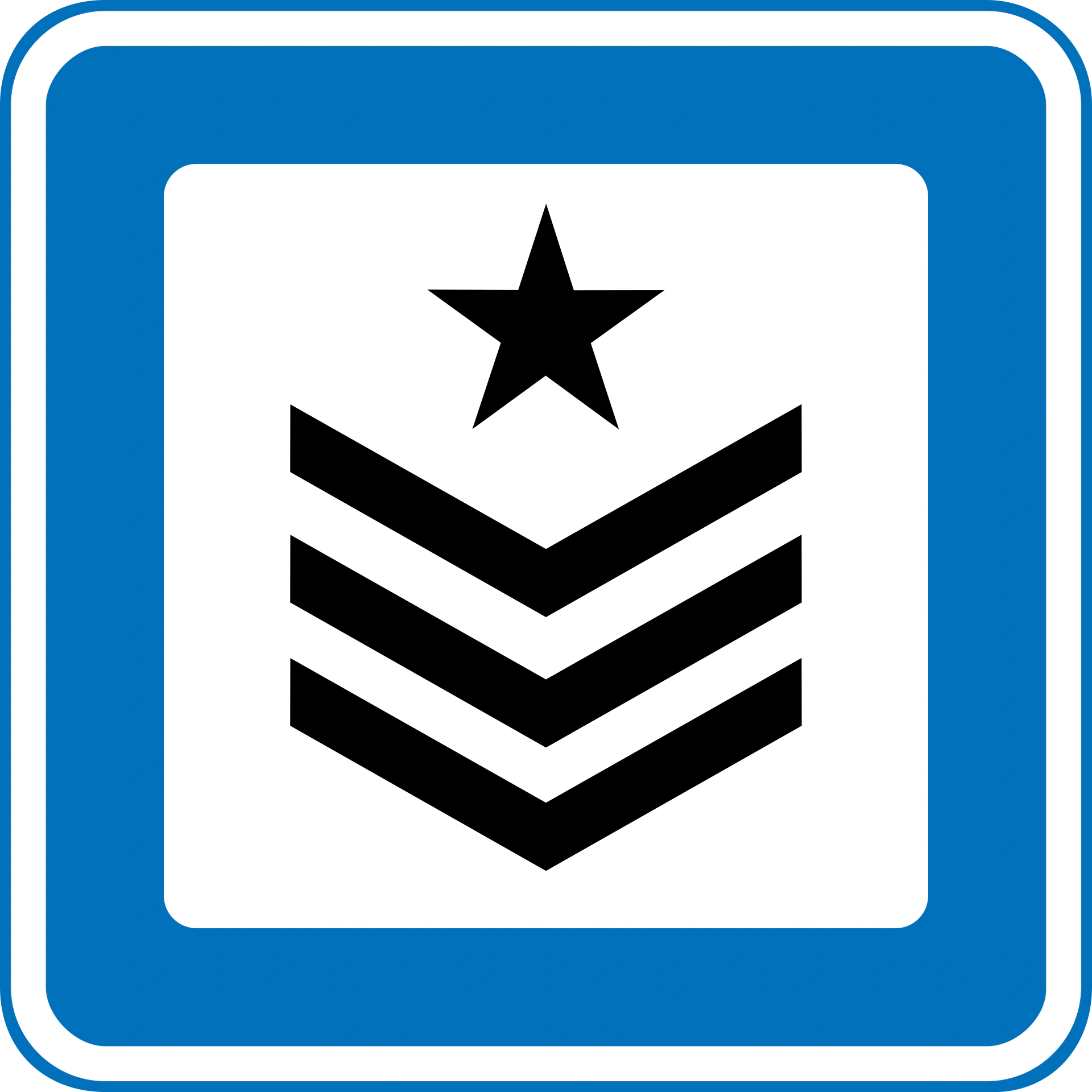 M127 - Militär Verkehrsschild