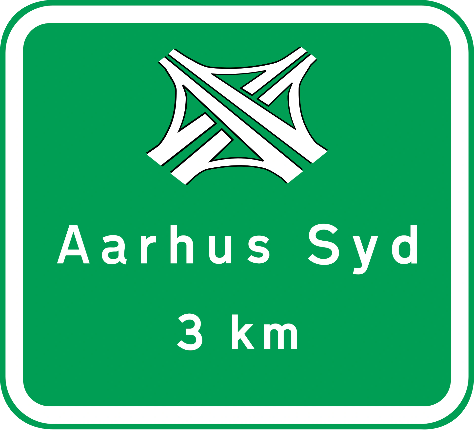 I20 - Autobahnanschlussstelle (Systemwechsel) Verkehrsschild