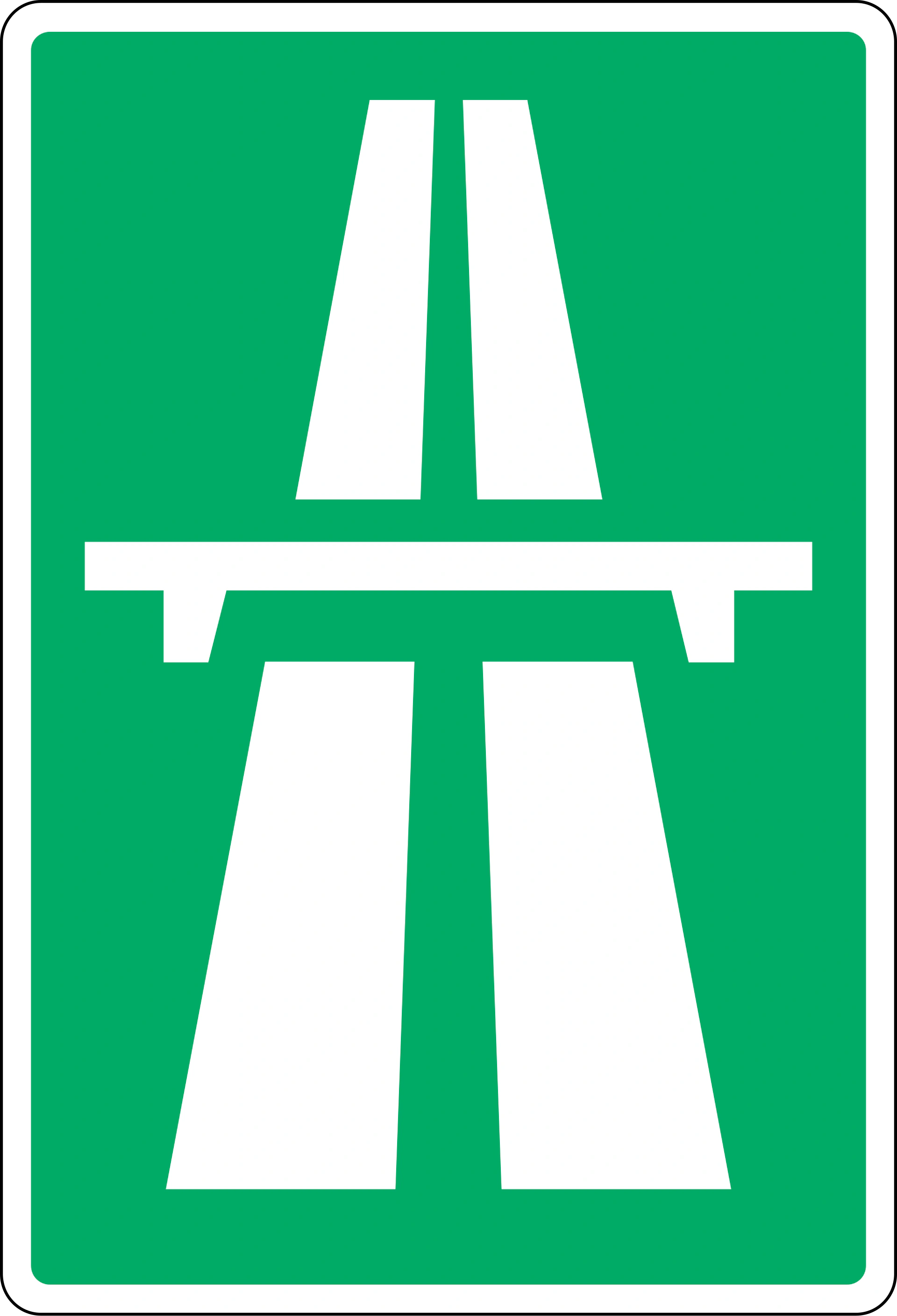 E42 - Autobahn Verkehrsschild