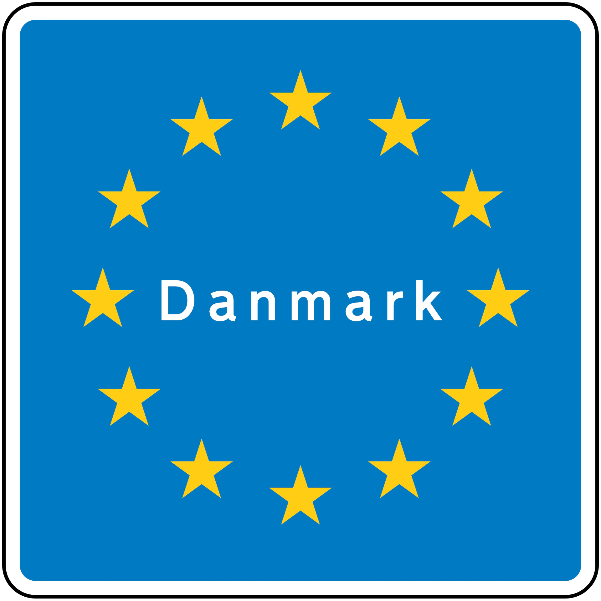 H51 - Nationale Grenze Verkehrsschild