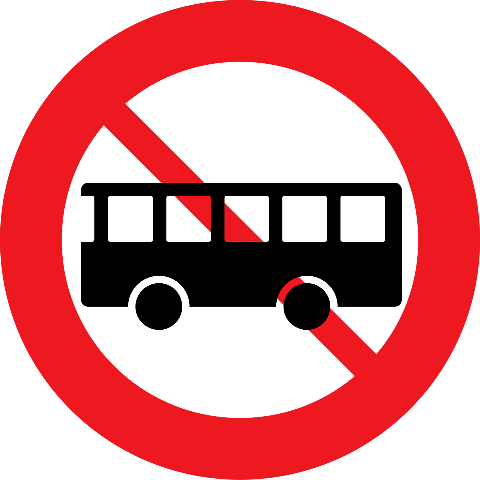 C23.2 - Keine Busse Verkehrsschild