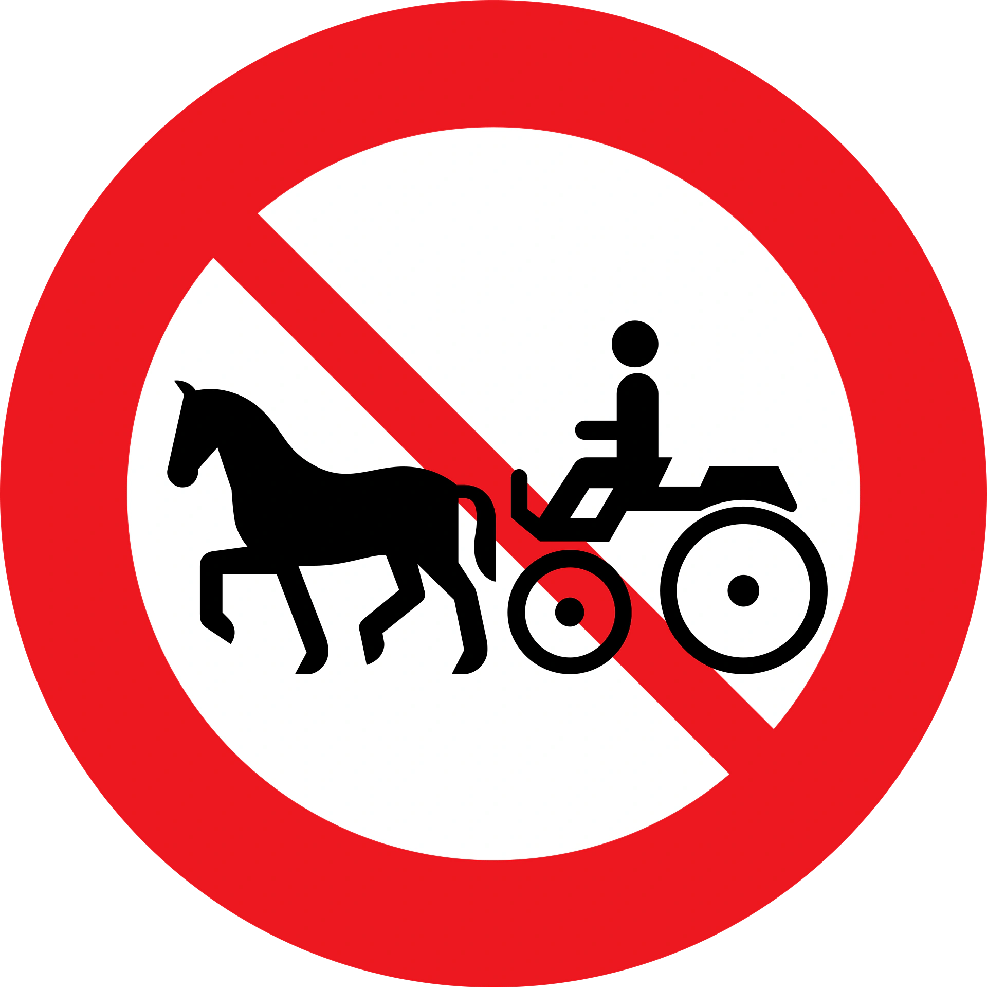 C24.2 - Keine Kutschen oder Ähnliches Verkehrsschild