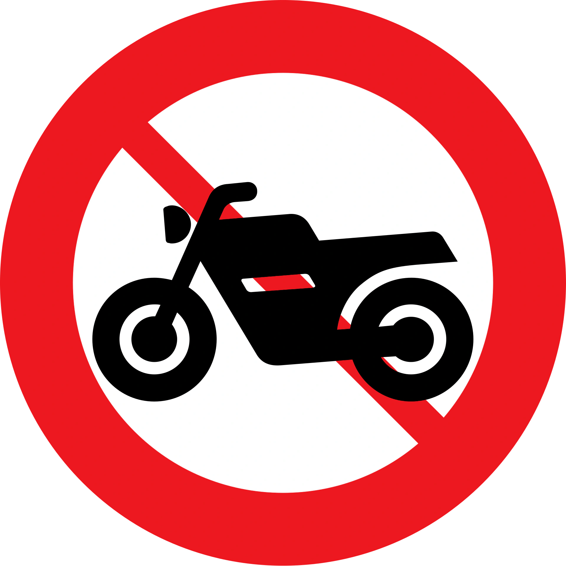 C22.2 - Keine Motorräder oder große Mopeds Verkehrsschild