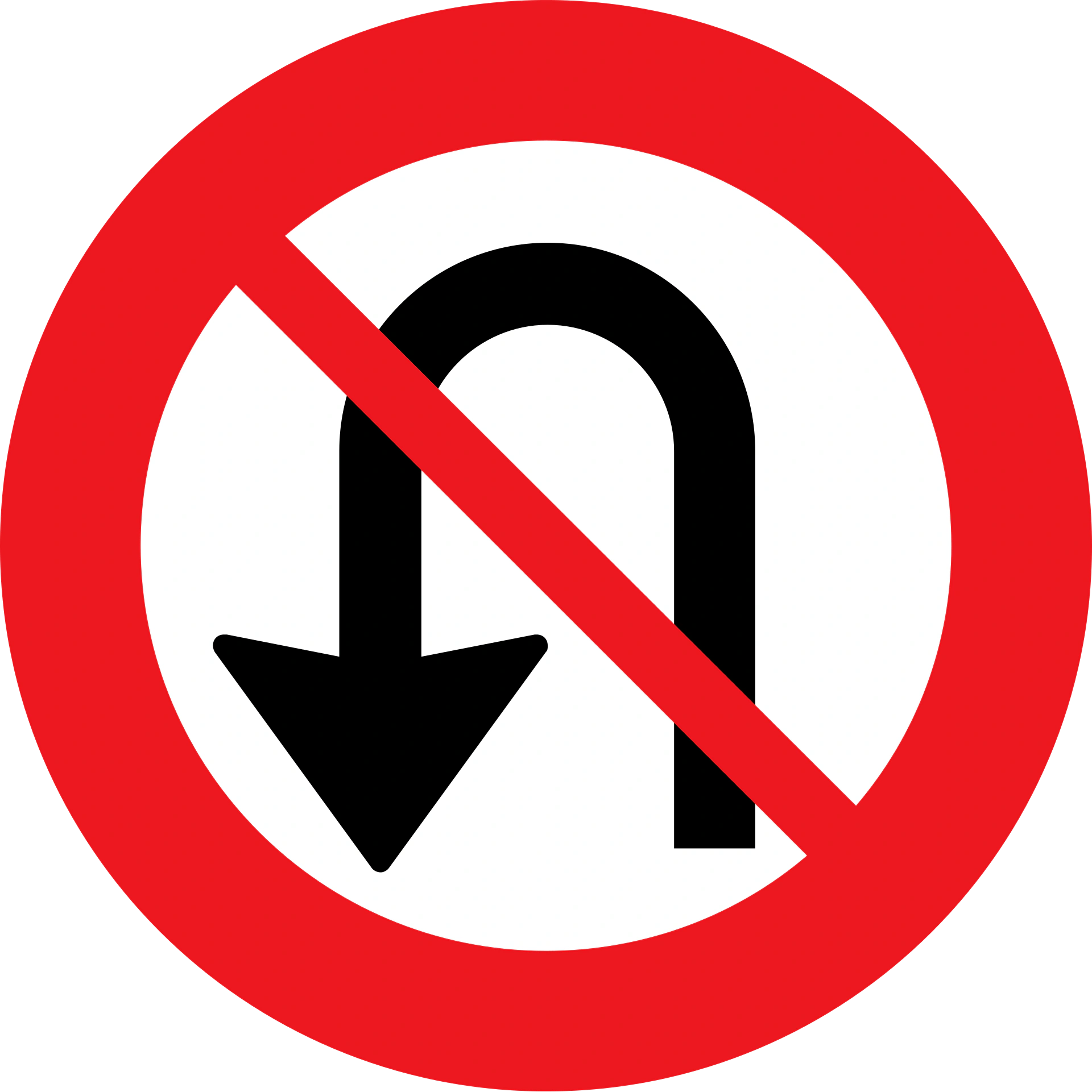 C12 - Keine Wendemanöver Verkehrsschild