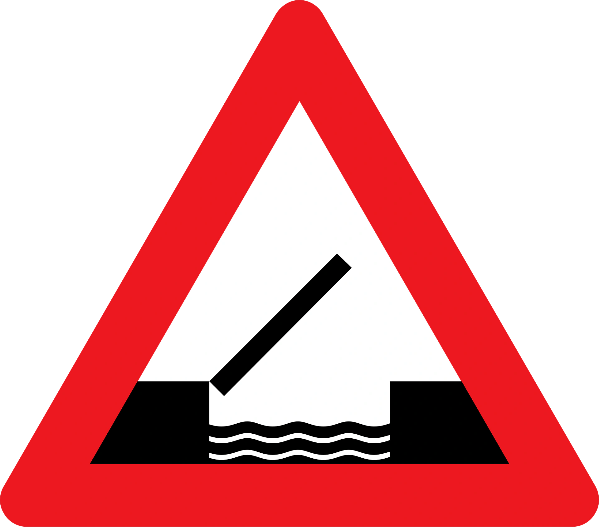 A91 - Klappbrücke Verkehrsschild