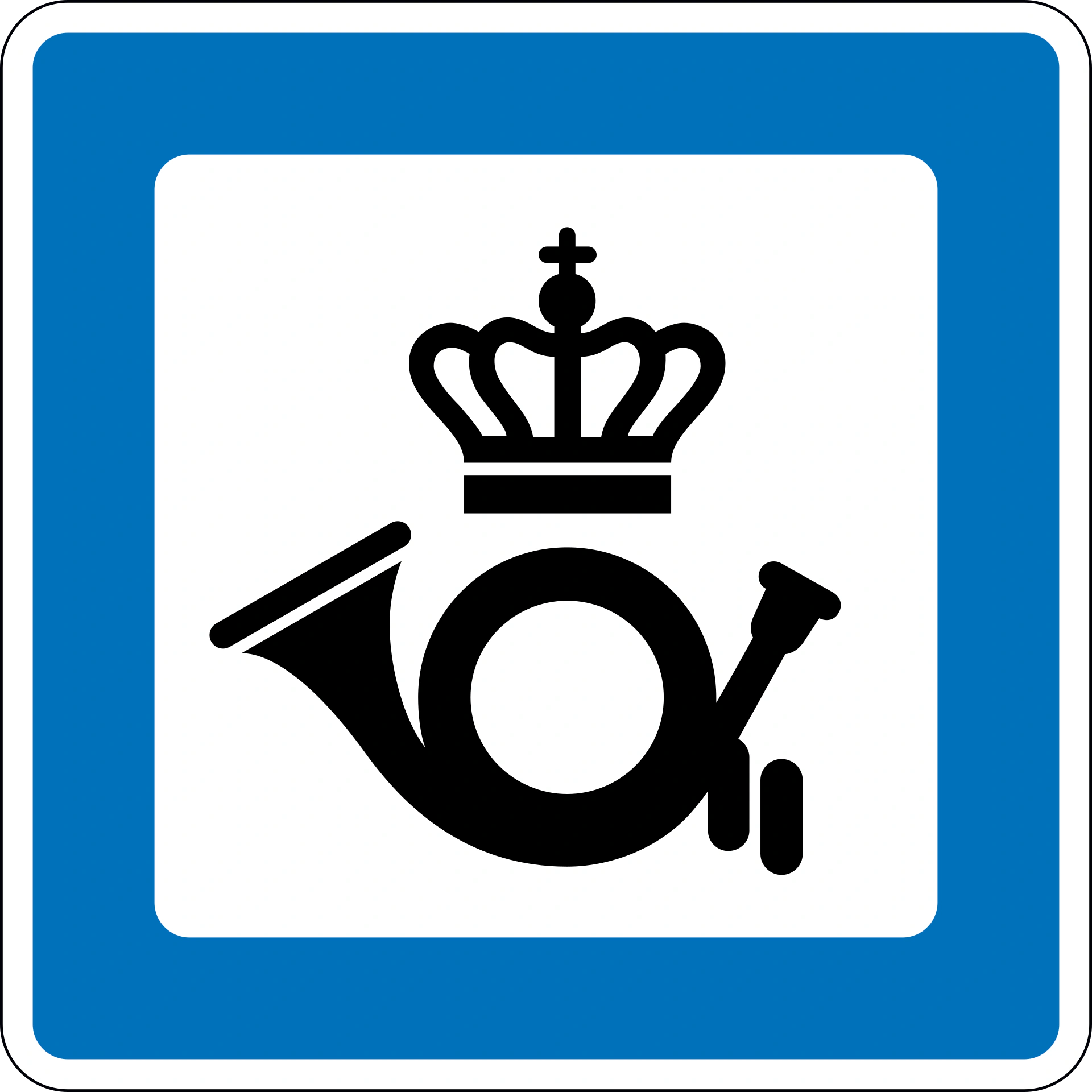 M17 - Postfiliale Verkehrsschild