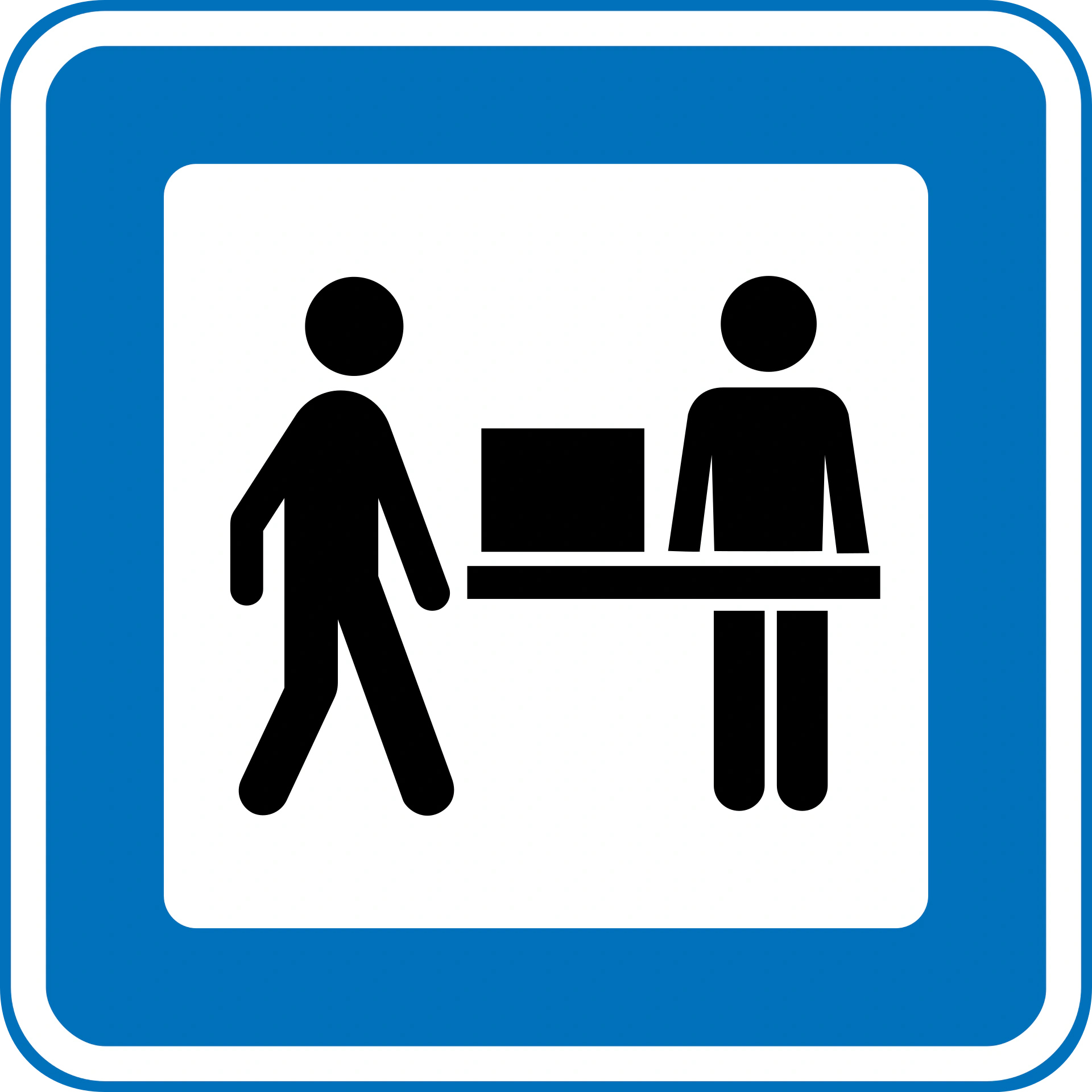 M129 - Öffentliche Dienststellen Verkehrsschild