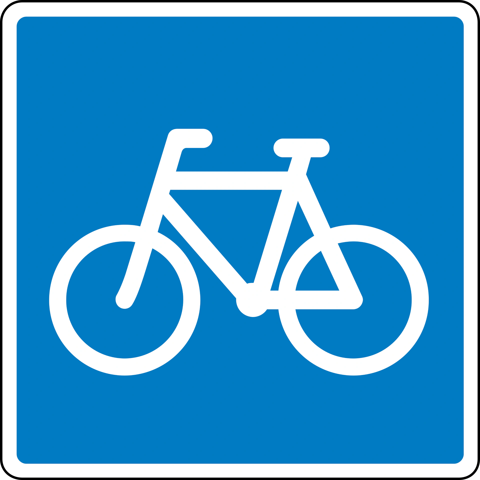 E21.1 - Empfohlene Radroute Verkehrsschild