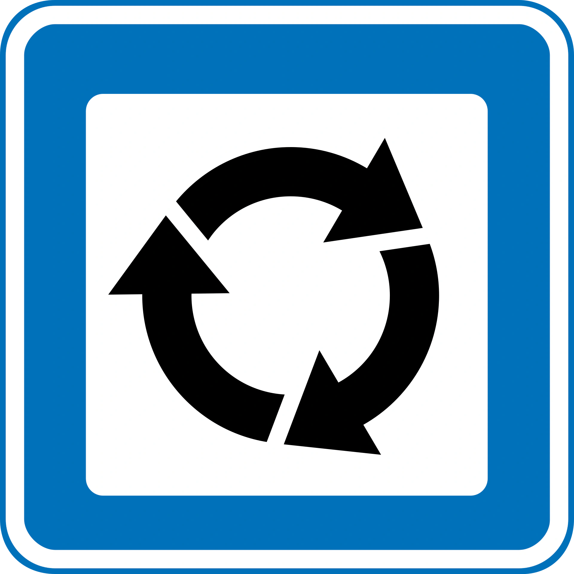 M131 - Recycling Verkehrsschild