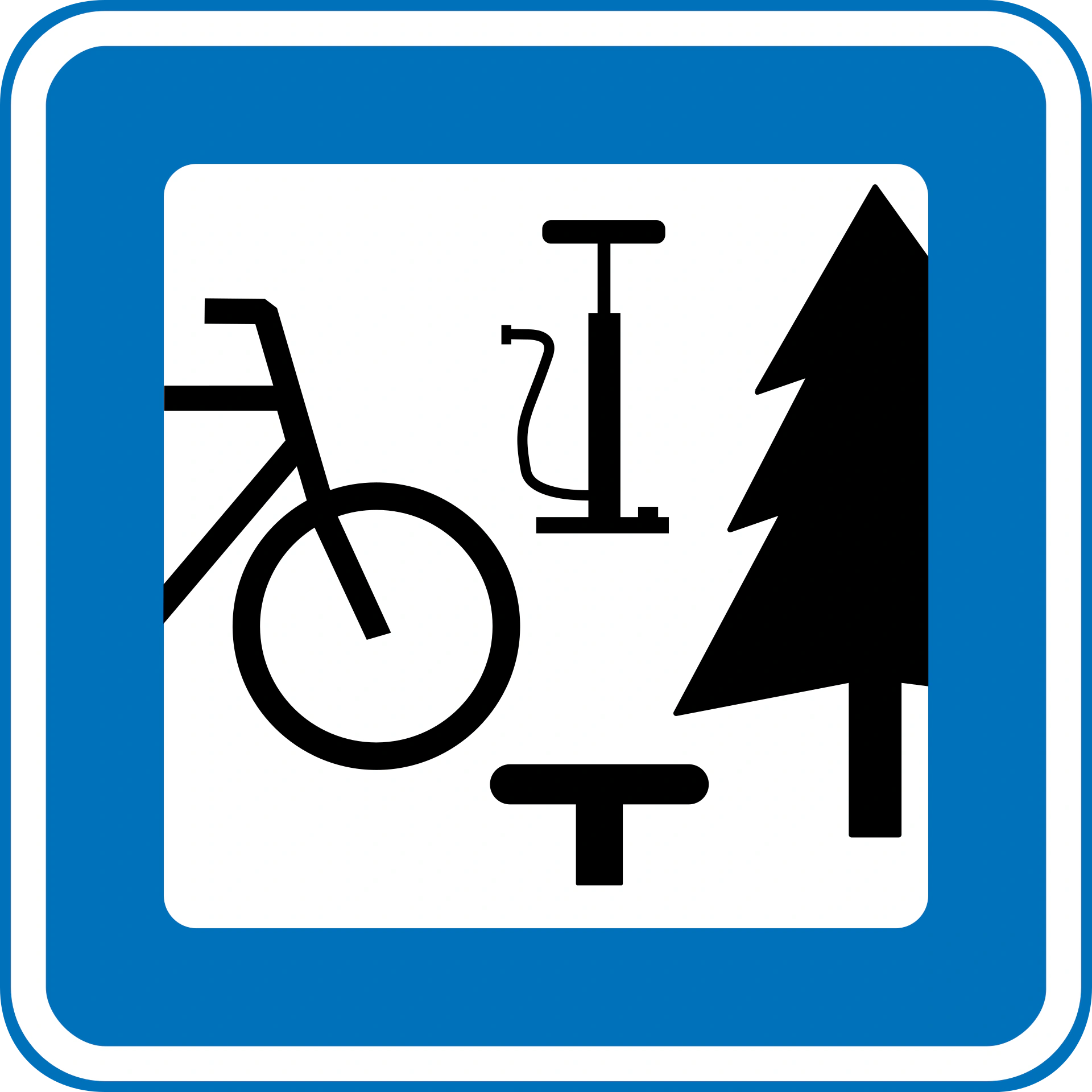 M34.1 - Rastplatz für Radfahrer Verkehrsschild