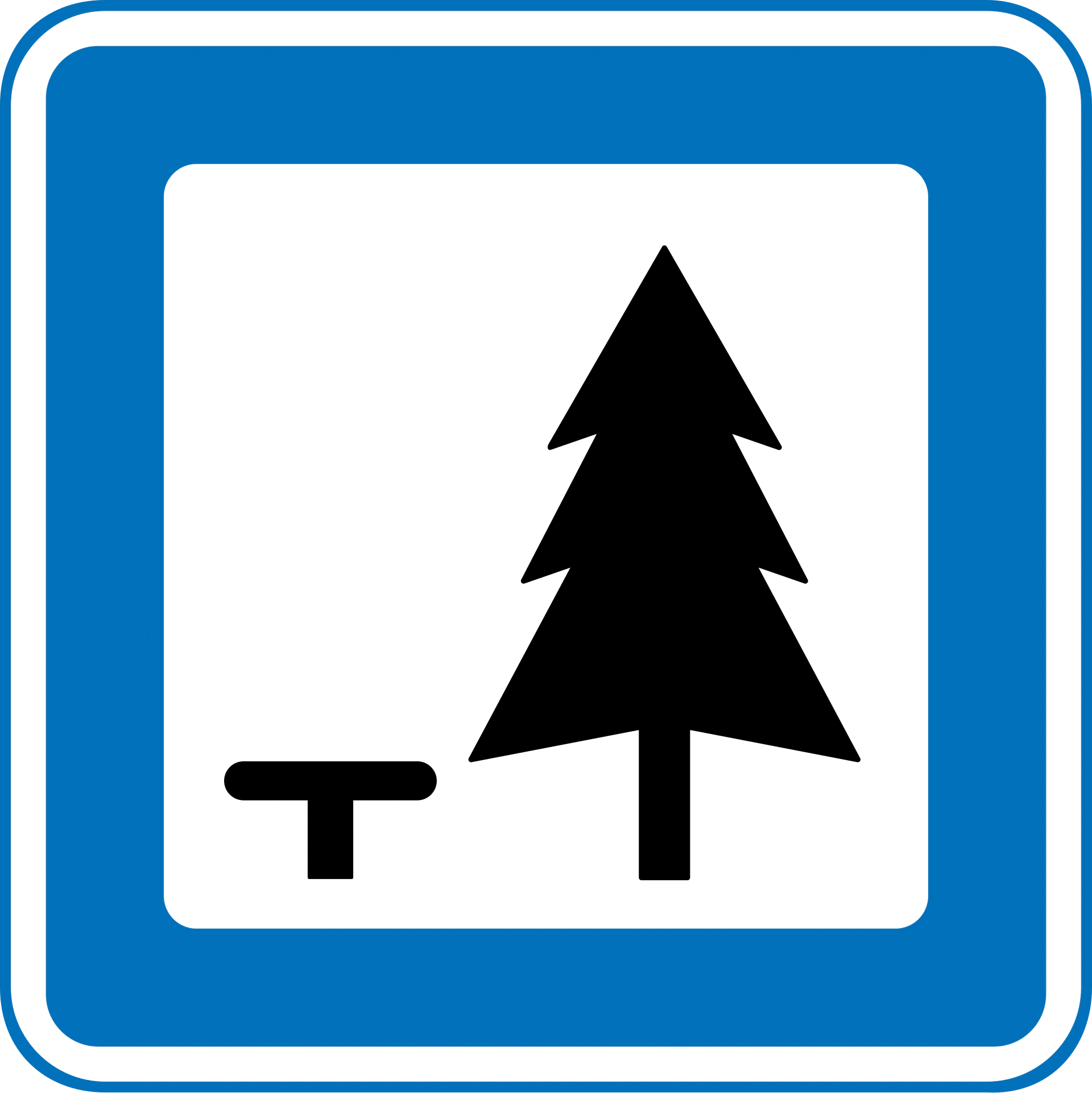 M34 - Rastplatz Verkehrsschild