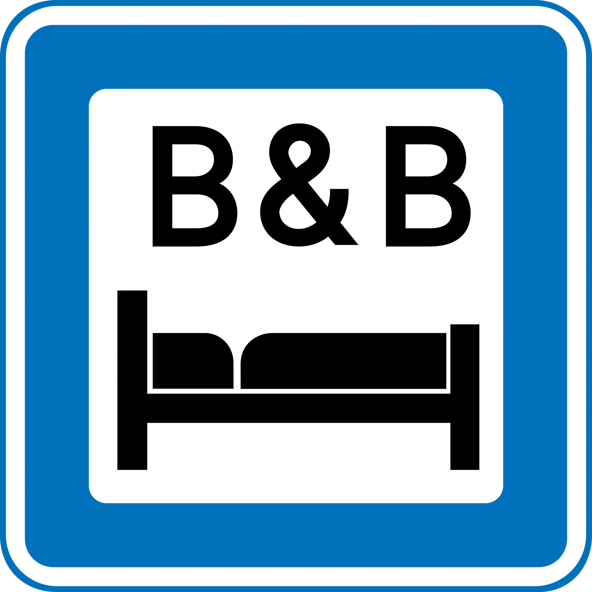 M102 - Zimmer frei Verkehrsschild