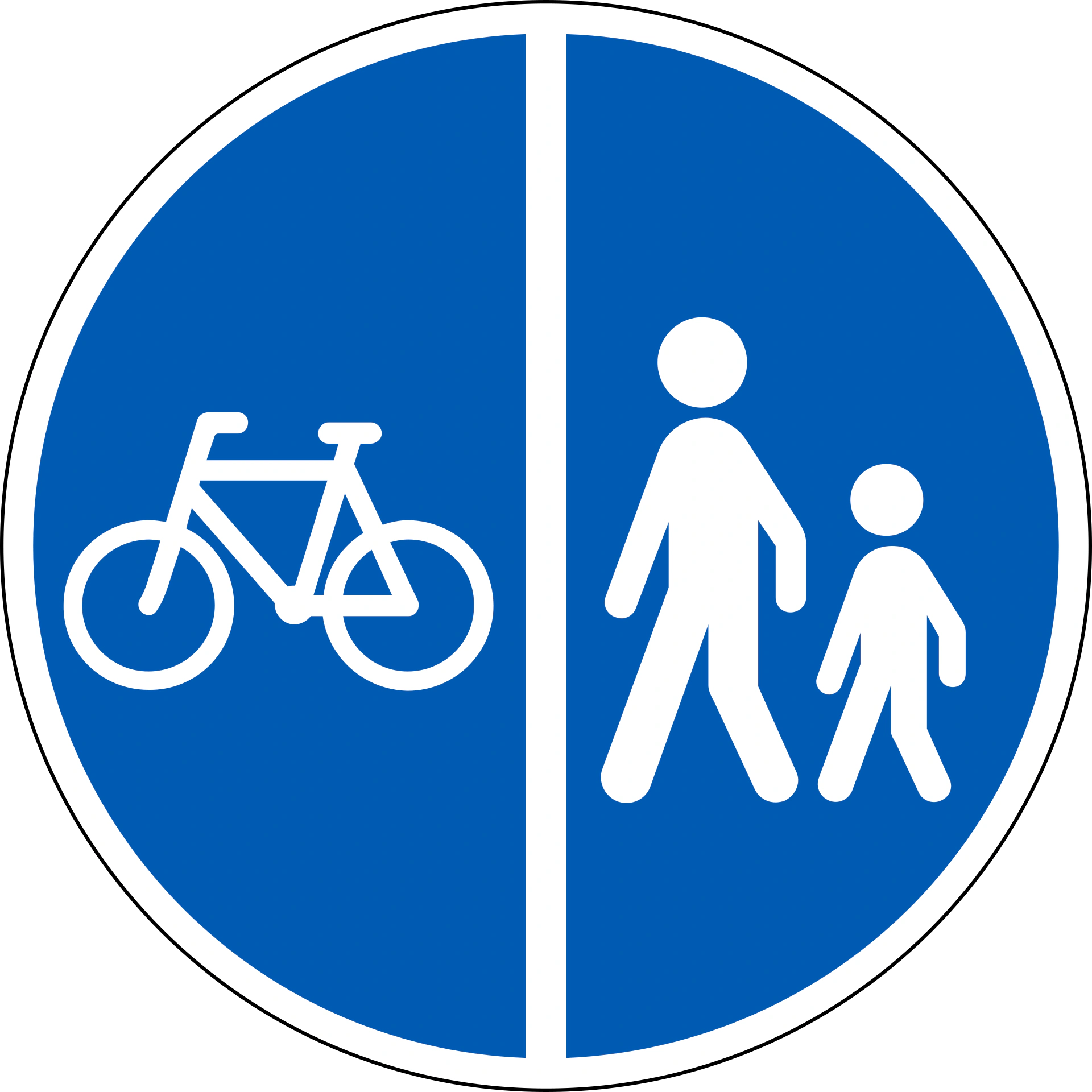 D26.2 - Getrennter Fahrweg Verkehrsschild