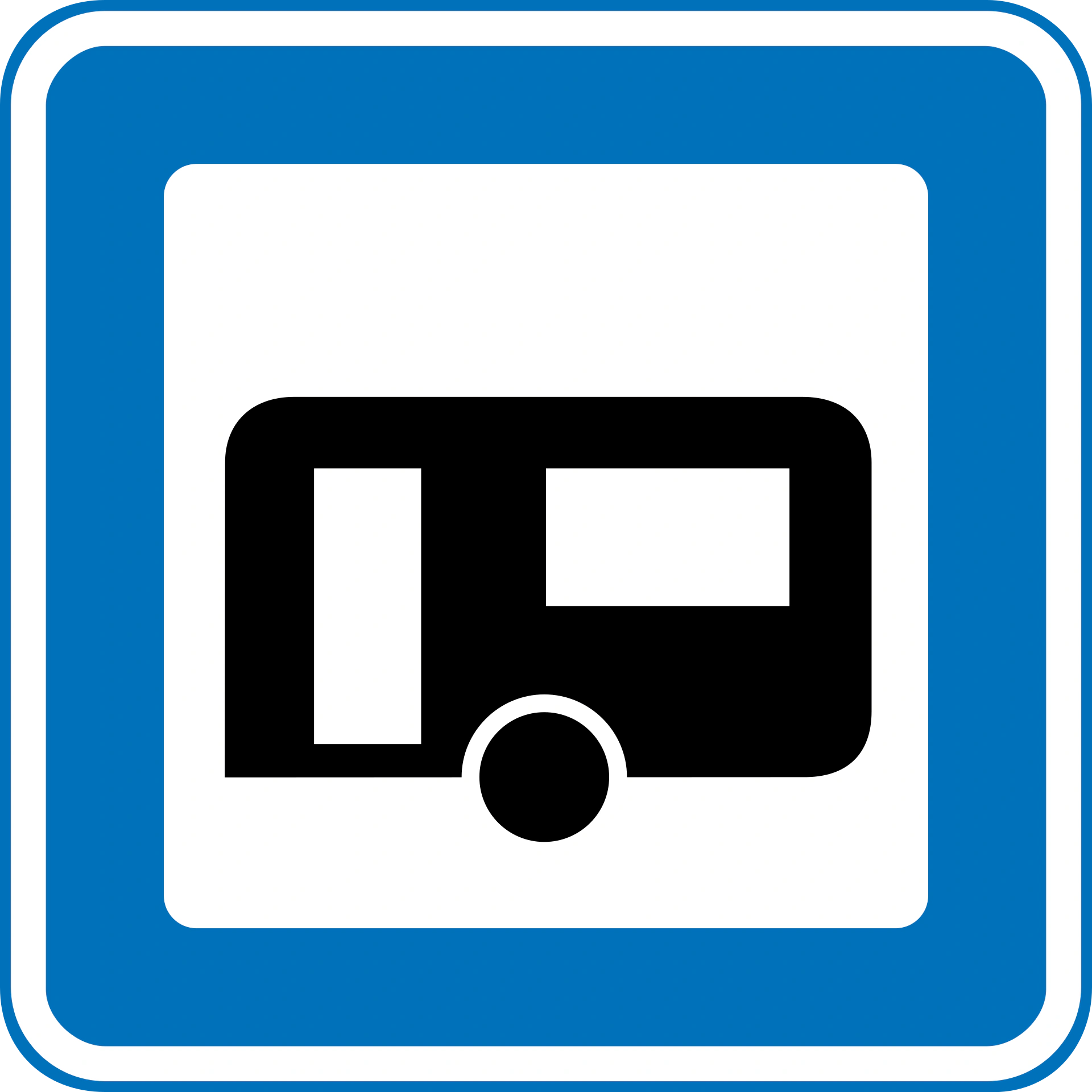M31.1 - Nur für Wohnwagen Verkehrsschild