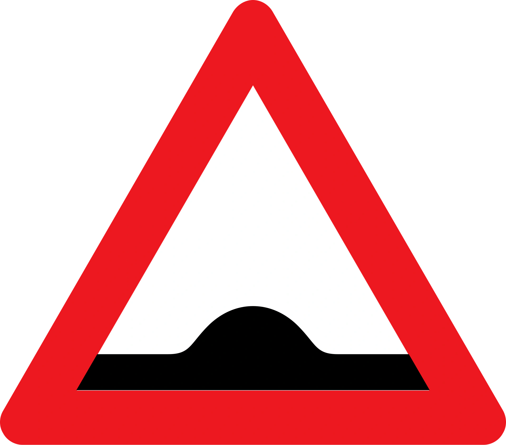 A36 - Geschwindigkeitshügel Verkehrsschild