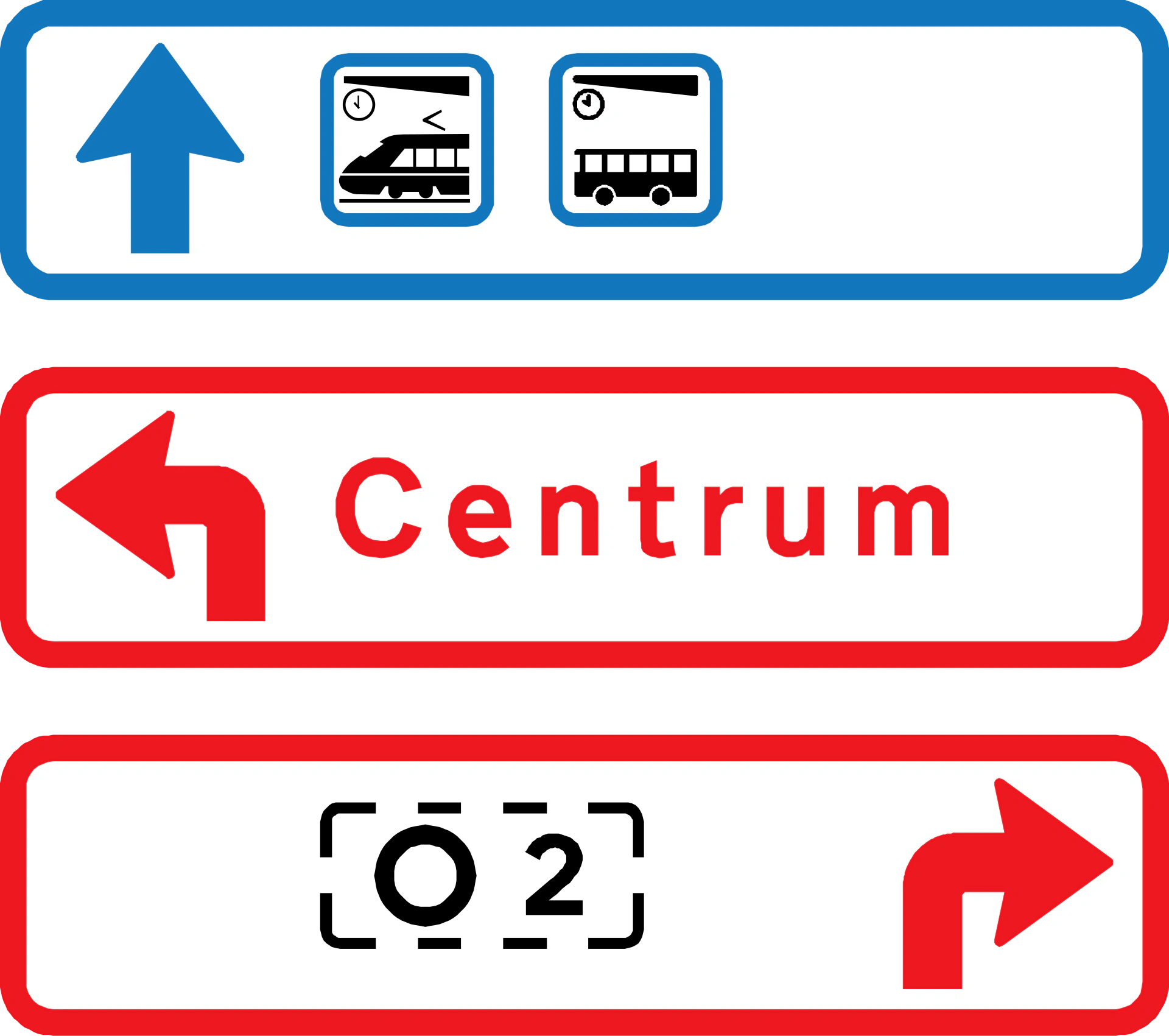 G18 - Vorfahrtsschild in Stapelbauweise Verkehrsschild